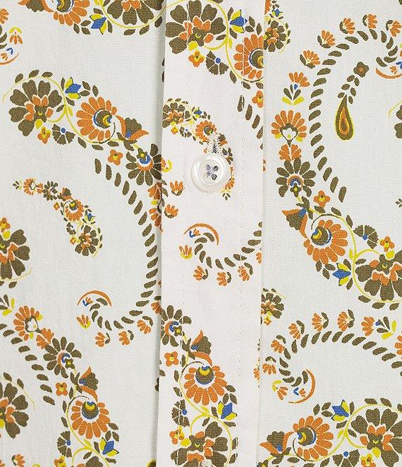 Cremieux Premium Denim Paisley Stretch Long Sleeve Woven Shirt Product Image