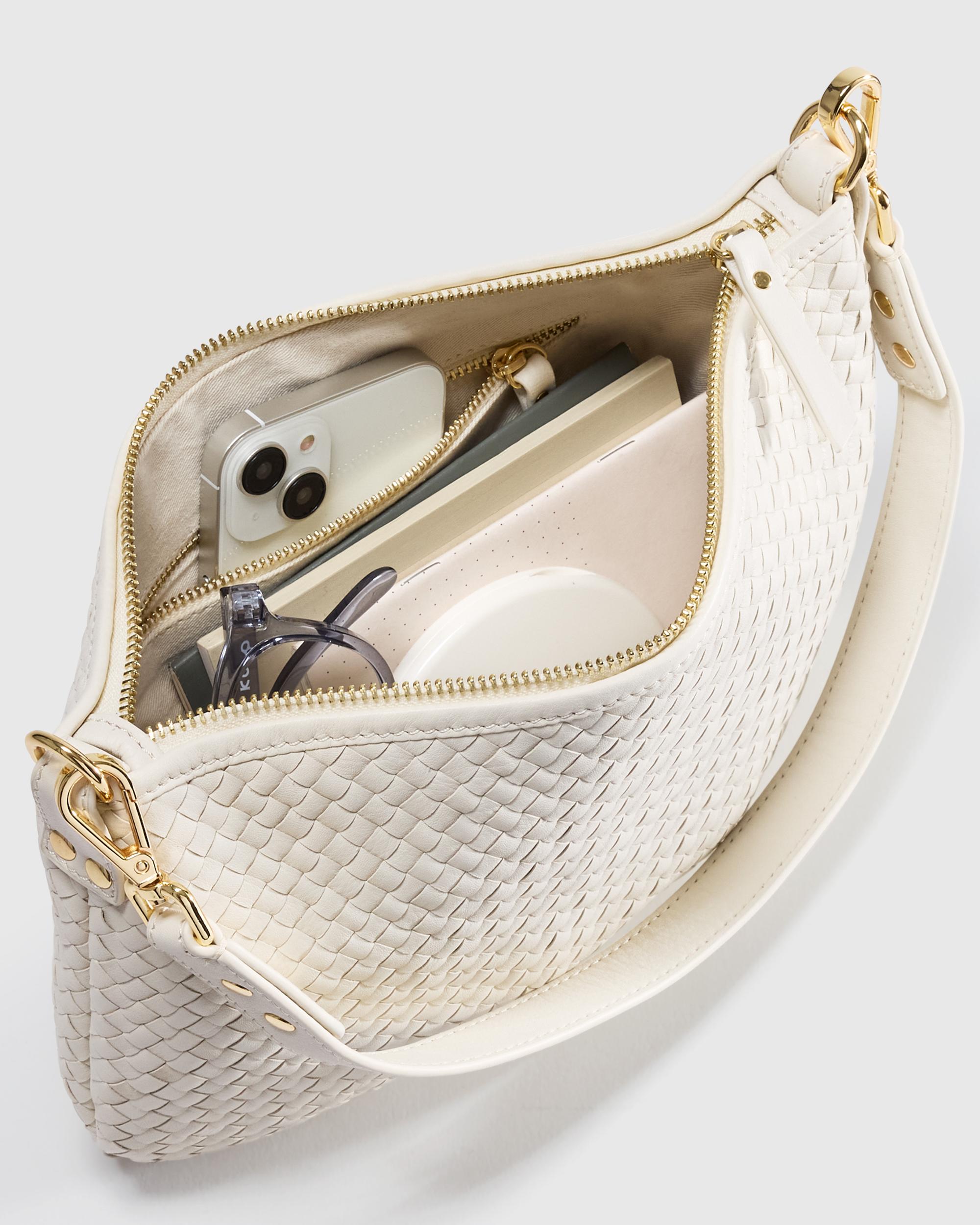 Quince | Women's Italian Handwoven Leather Mini Shoulder Bag Italian Leather Product Image
