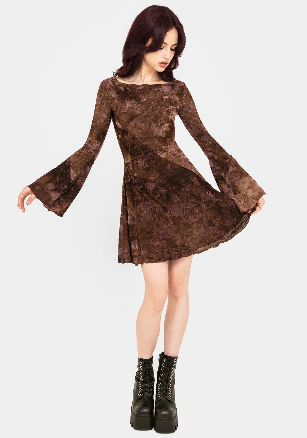 Serenade Long Sleeve Floral Mini Dress Product Image