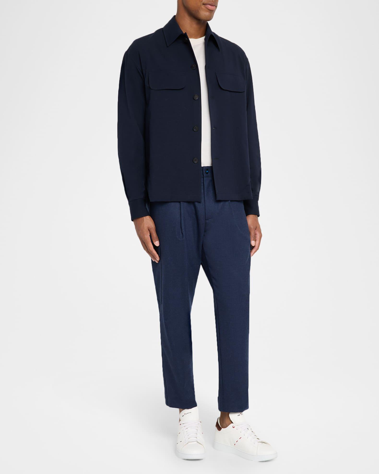 Men's Cotton Stretch Flap-Pocket Overshirt Product Image