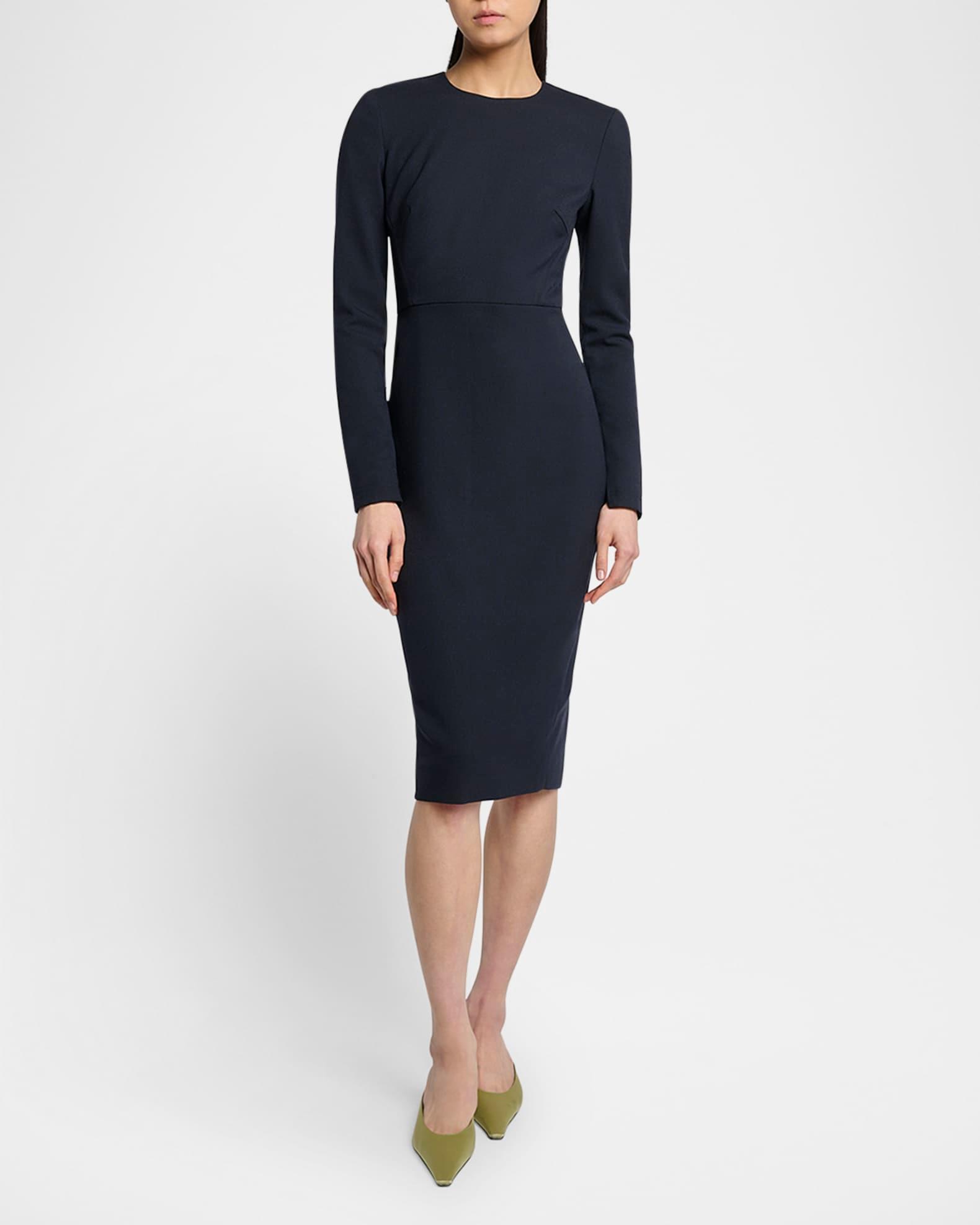 Bodycon Bi-Stretch Crepe Midi Dress Product Image