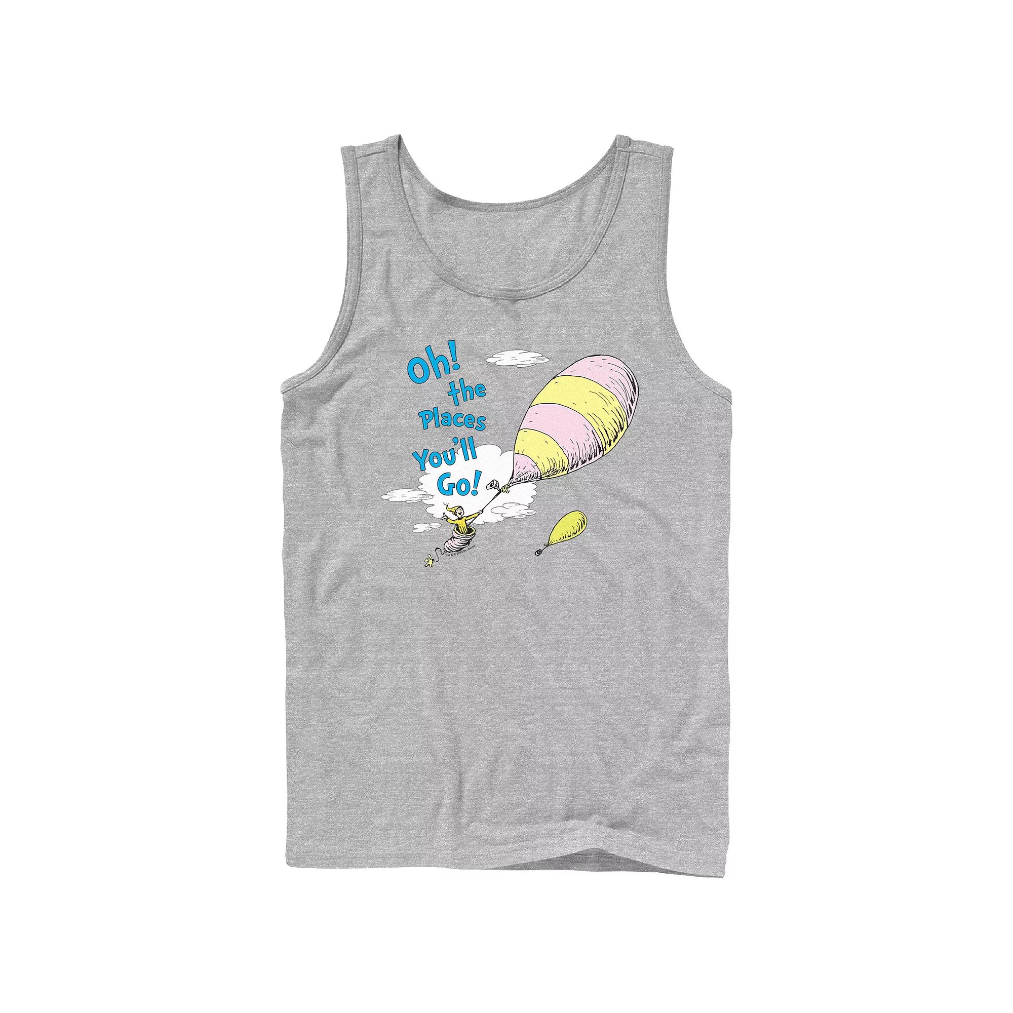 Men's Dr. Seuss Oh The Places You'll Go Graphic Tank,  Product Image