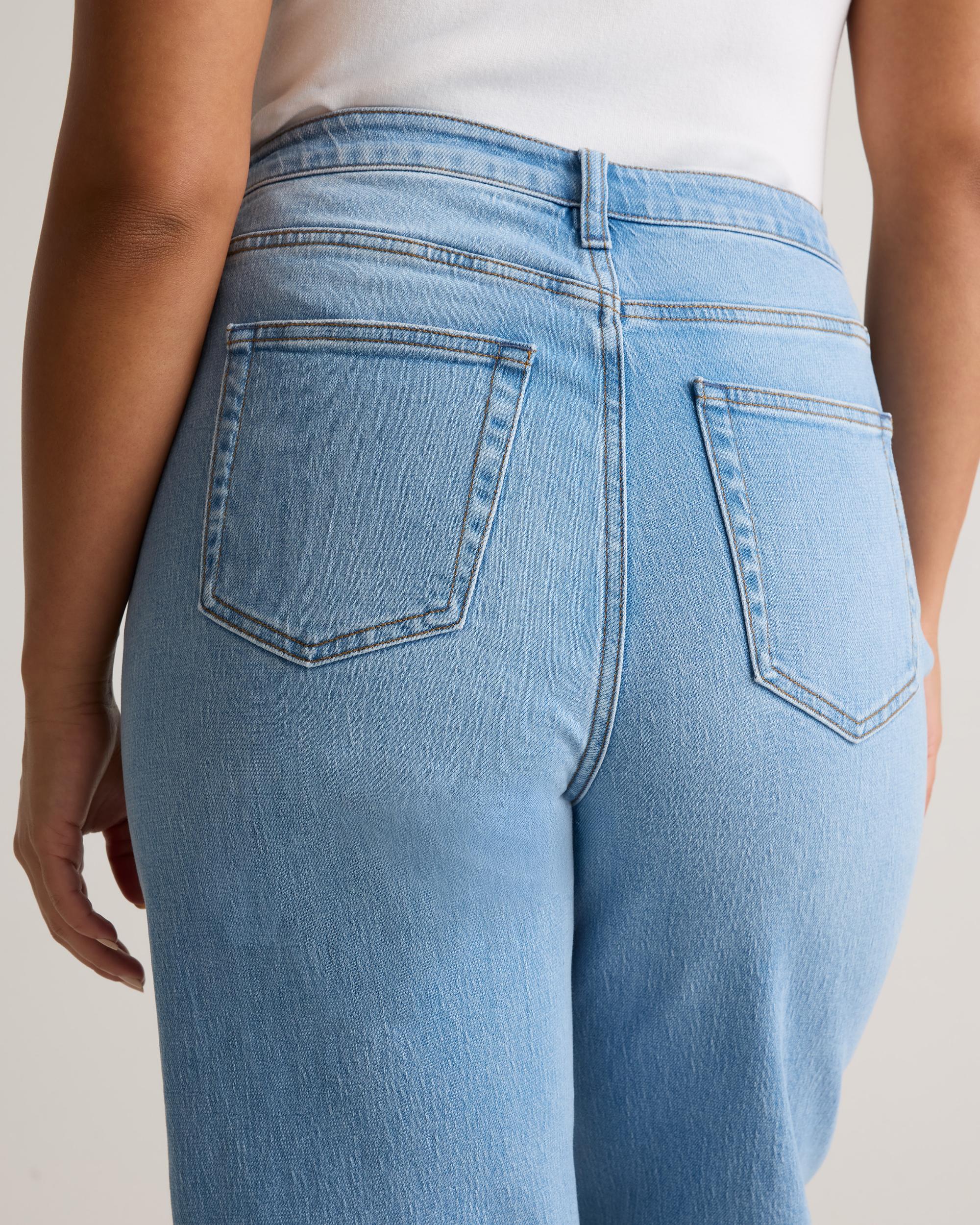 Quince | Women's Bella Stretch Relaxed Straight Jeans Organic Cotton Product Image