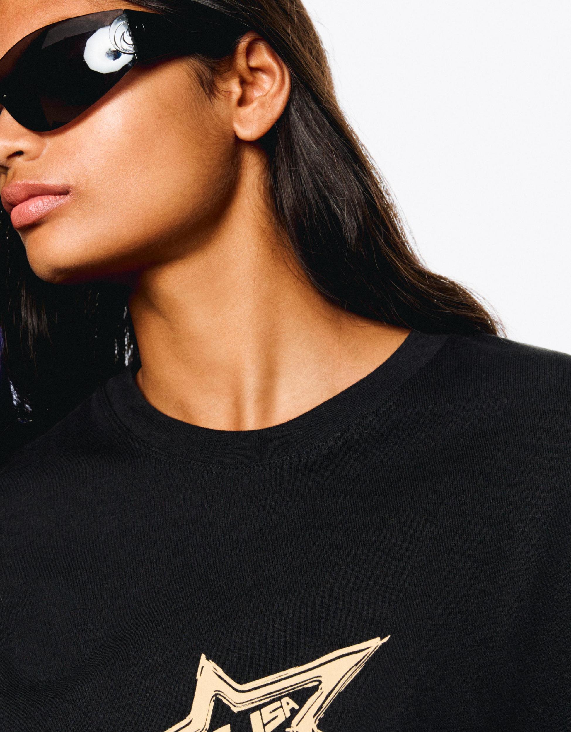 Lisa print short sleeve T-shirt Product Image