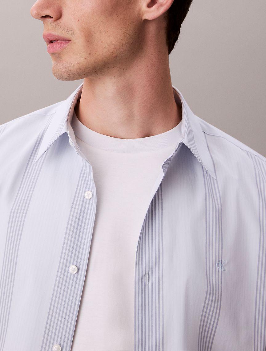 Yarn-Dyed Stripe Stretch Classic Shirt Product Image