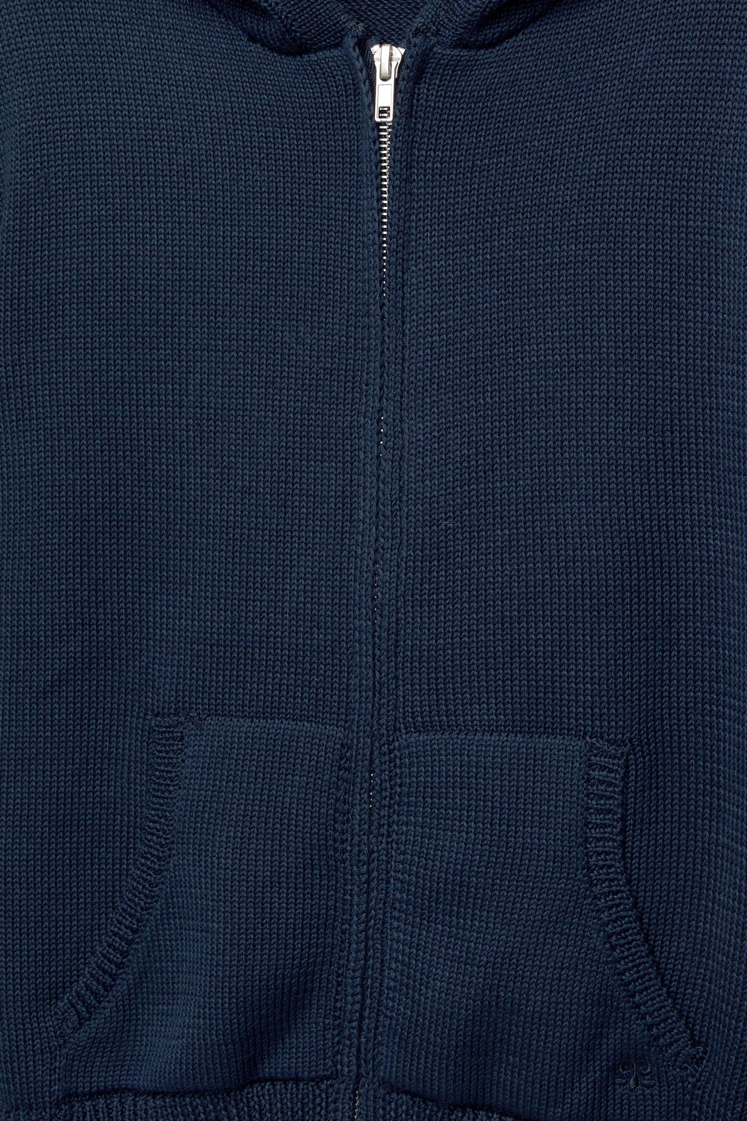 Zip-up hooded cardigan Product Image