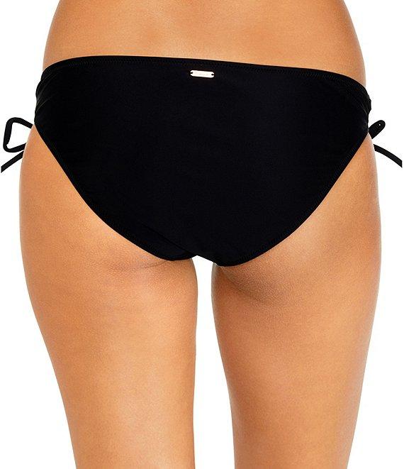 Raisins Solid Sweet Side Tie Hipster Swim Bottom Product Image