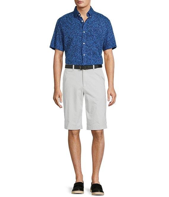 Roundtree & Yorke The Cloud Short Washed Classic Fit Flat Front 13#double; Inseam Chino Shorts Product Image