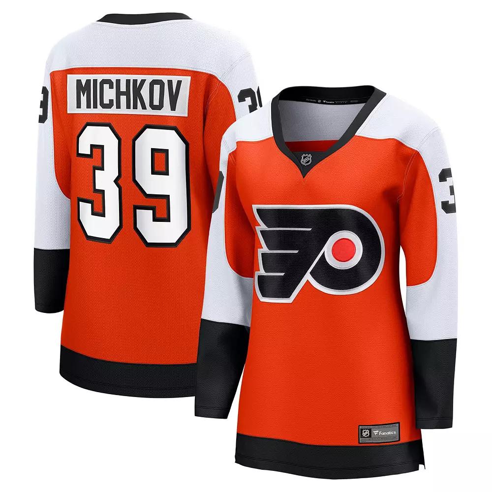 Women's Fanatics Matvei Michkov Orange Philadelphia Flyers Home Premier Breakaway Player Jersey, Size: XL, Fly Orange Product Image