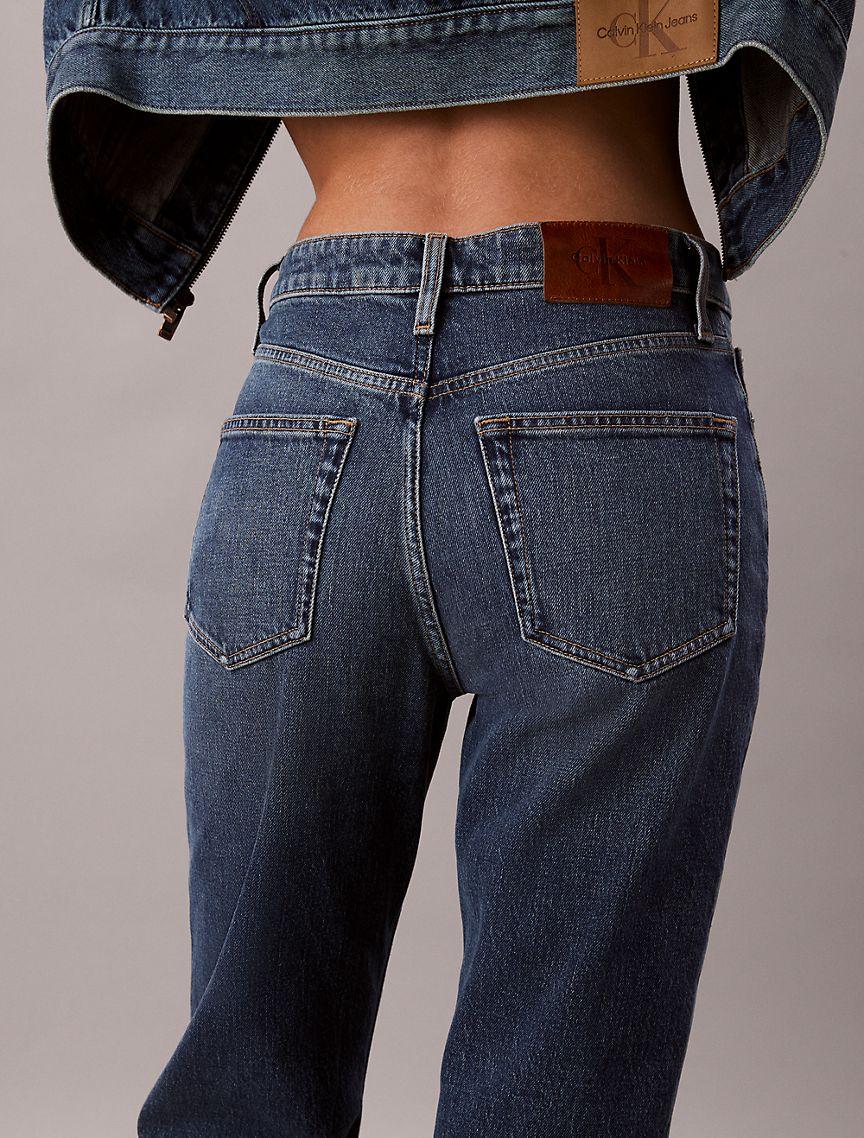 High Rise Straight Jeans Product Image