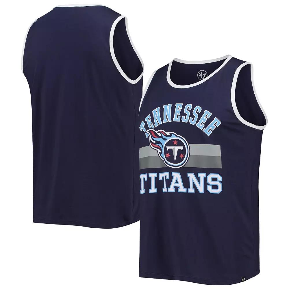 Men's '47 Navy Tennessee Titans Edge Super Rival Tank Top,  Product Image
