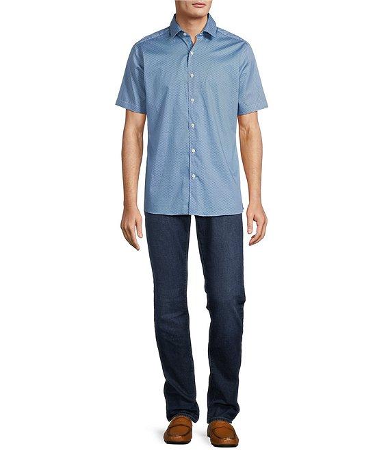 Hart Schaffner Marx The Mr. Classic Collection Short Sleeve Geo Print Shirt Product Image