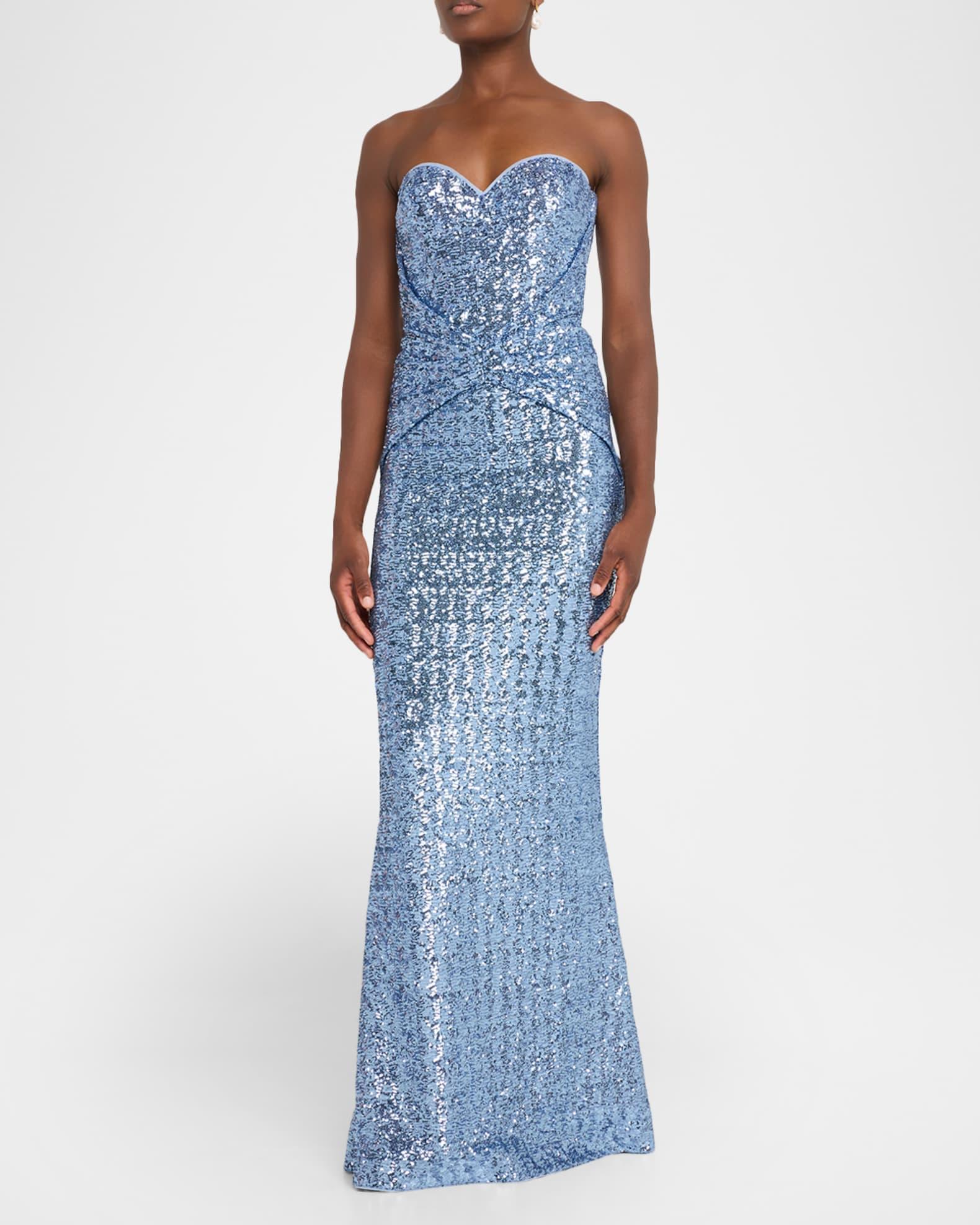 Sweetheart Sequin Column Gown Product Image