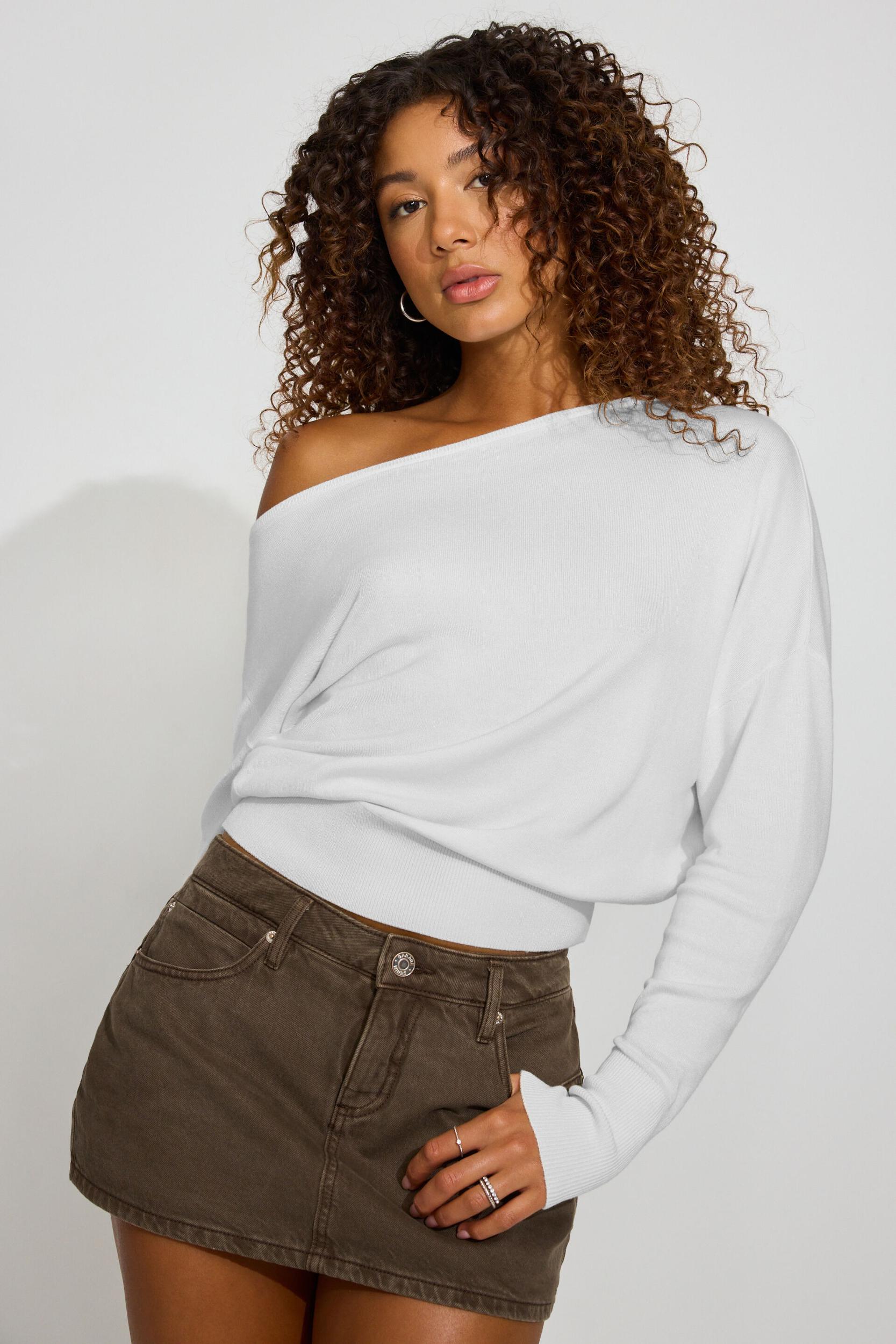 Rae Asymmetric Fine Sweater Product Image