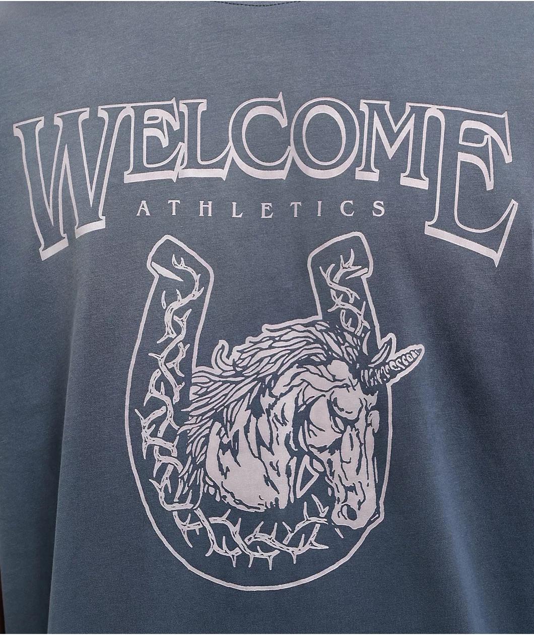 Welcome Mascot Enzyme Wash Navy T-Shirt Product Image