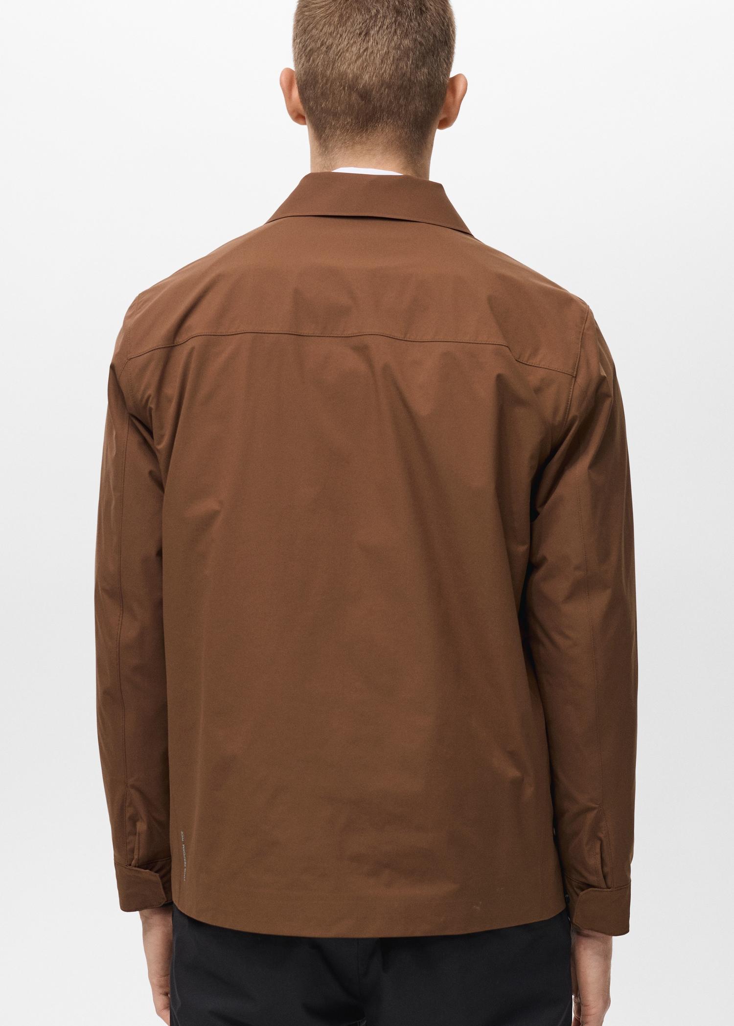 Water-repellent jacket with pockets - Men | MANGO USA Product Image
