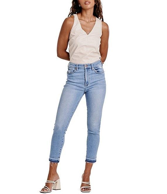 Dear John Stella Straight Leg Slim Fit High Rise Jeans Product Image
