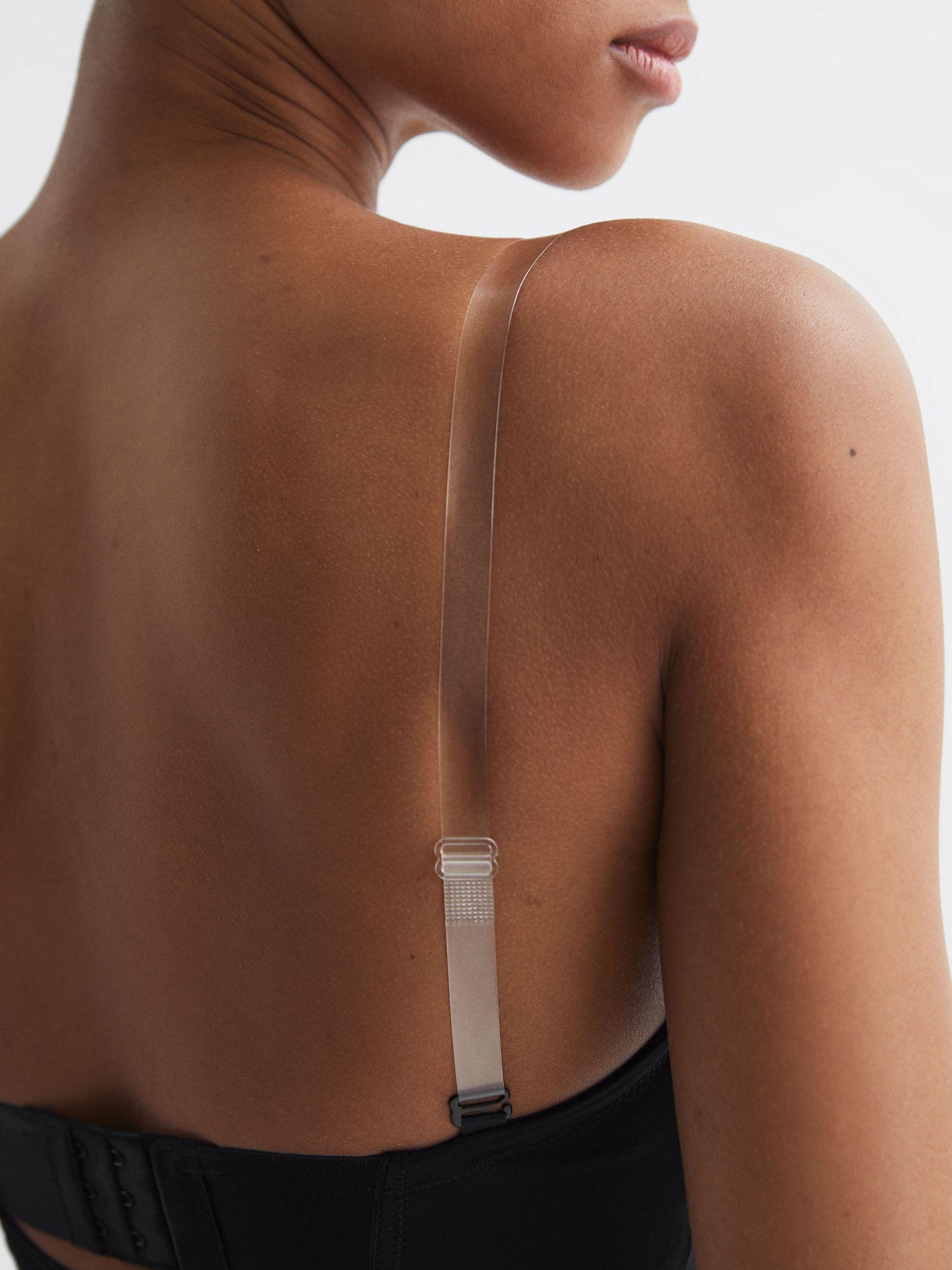 Spanx Shapewear Firming Strapless Mid-Thigh Bodysuit with Cups in Black Product Image