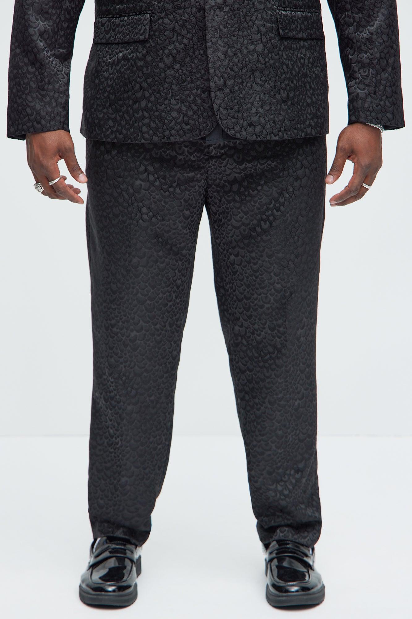 Leonardo Luxe Slim Trousers - Black Product Image