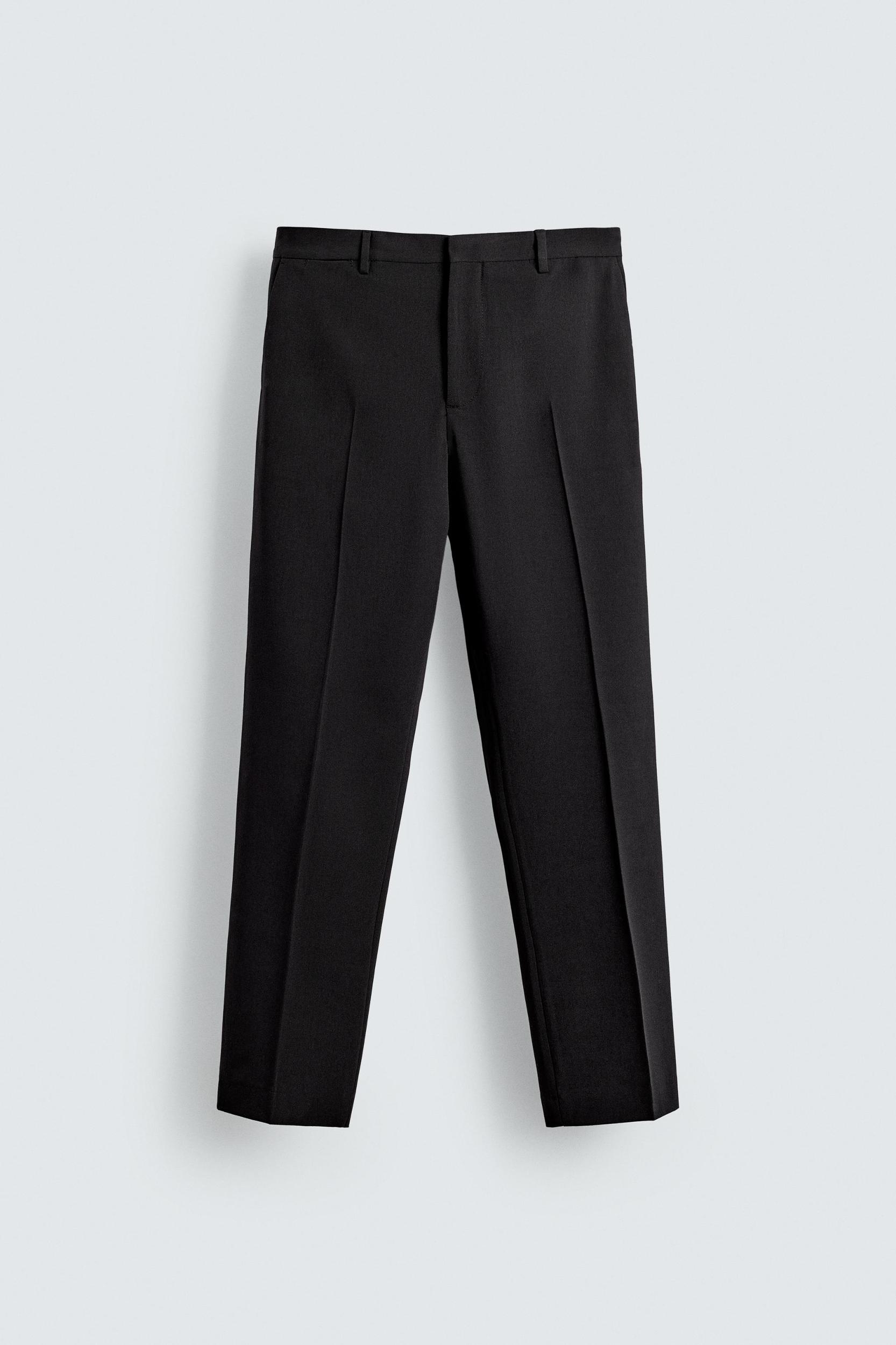 WOOL BLEND TUXEDO SUIT PANTS Product Image