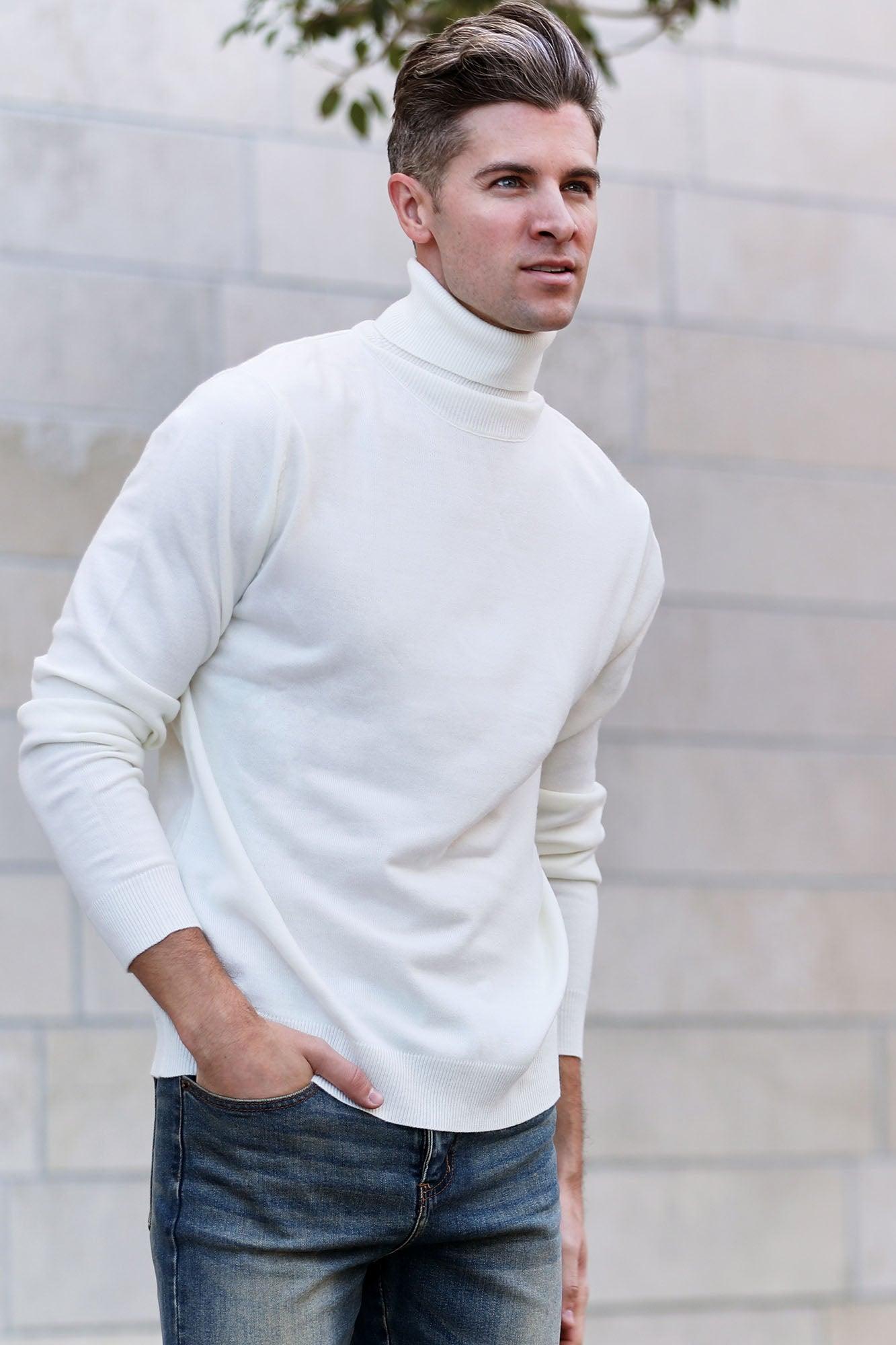 DeAngelo Turtleneck Sweater - Off White Male Product Image