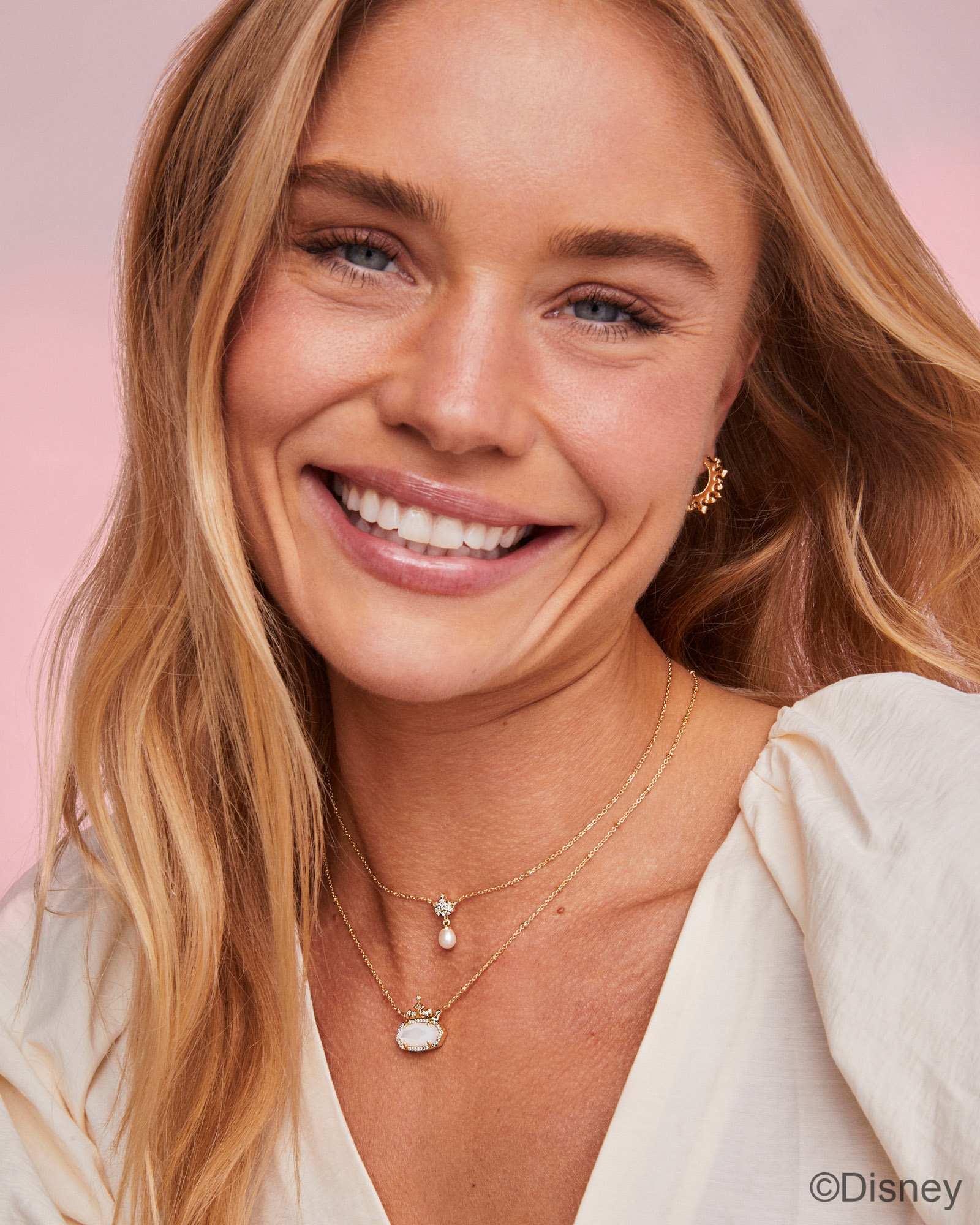 Disney | Kendra Scott Princess Crown Gold Short Pendant Necklace Product Image