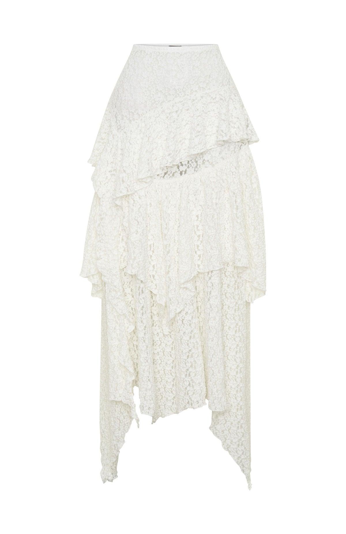 Wildflower Kiss Maxi Skirt White Product Image