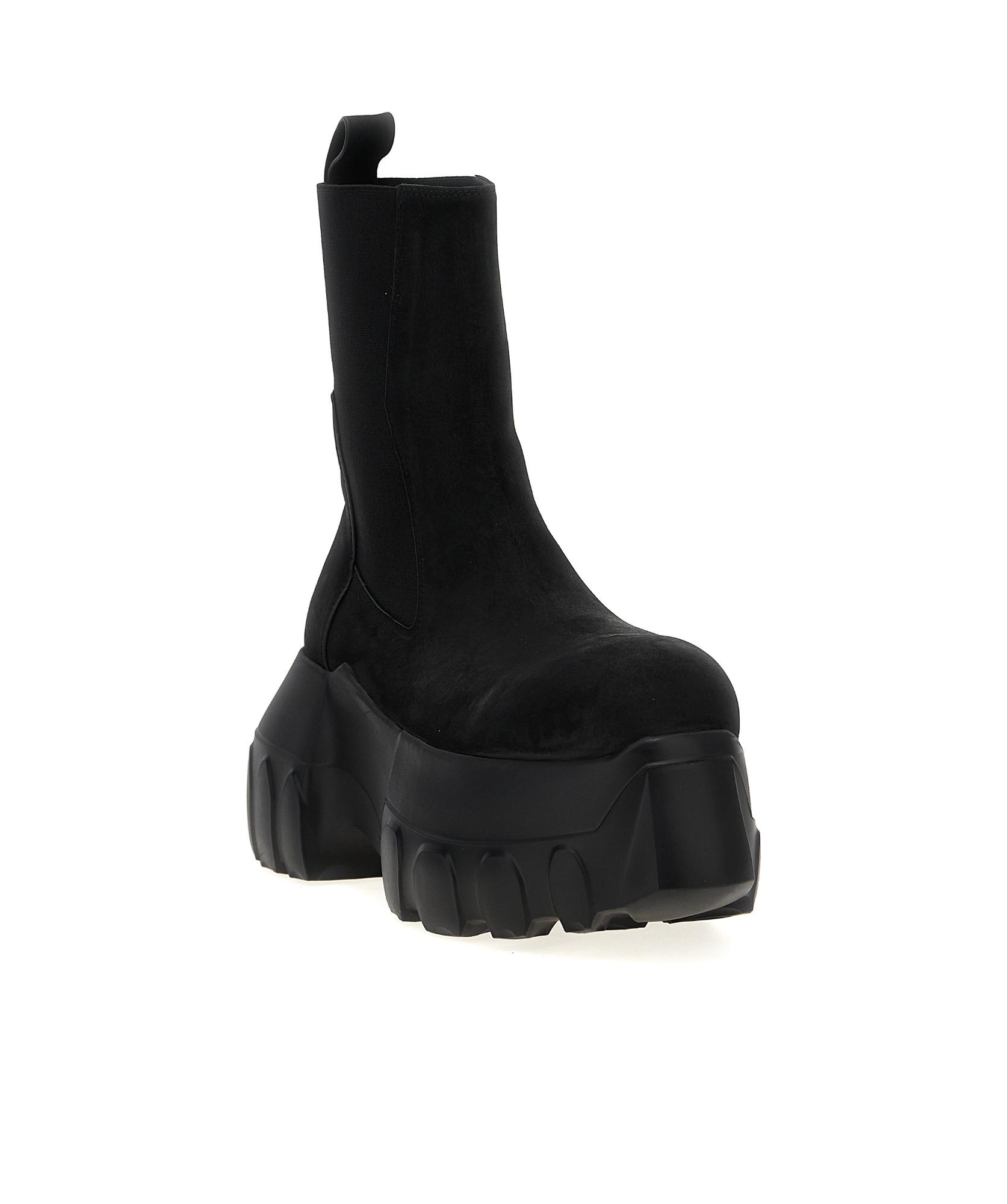 Black Hollywood Beatle Mega Tractor Chelsea Boots Product Image