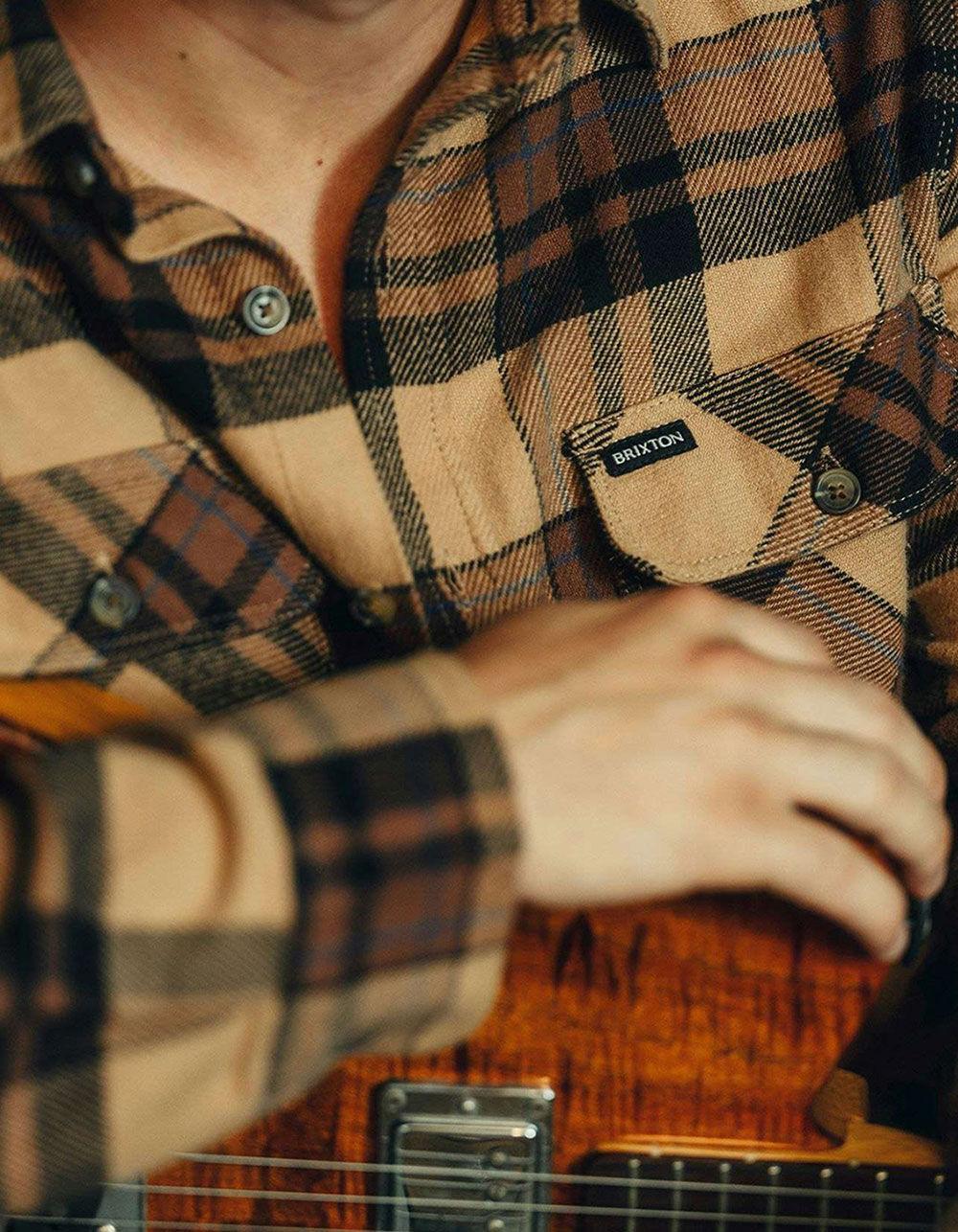 BRIXTON Bowery Mens Flannel - TIGER Product Image