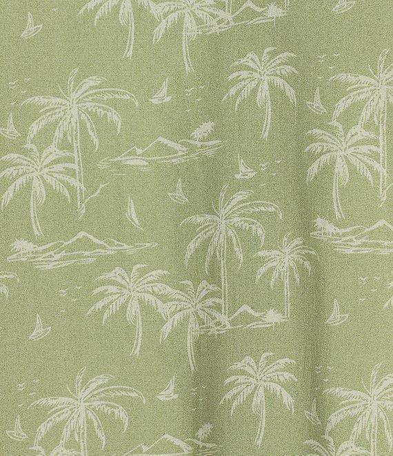 Cremieux Blue Label Palm Print Short Sleeve Woven Camp Shirt Product Image