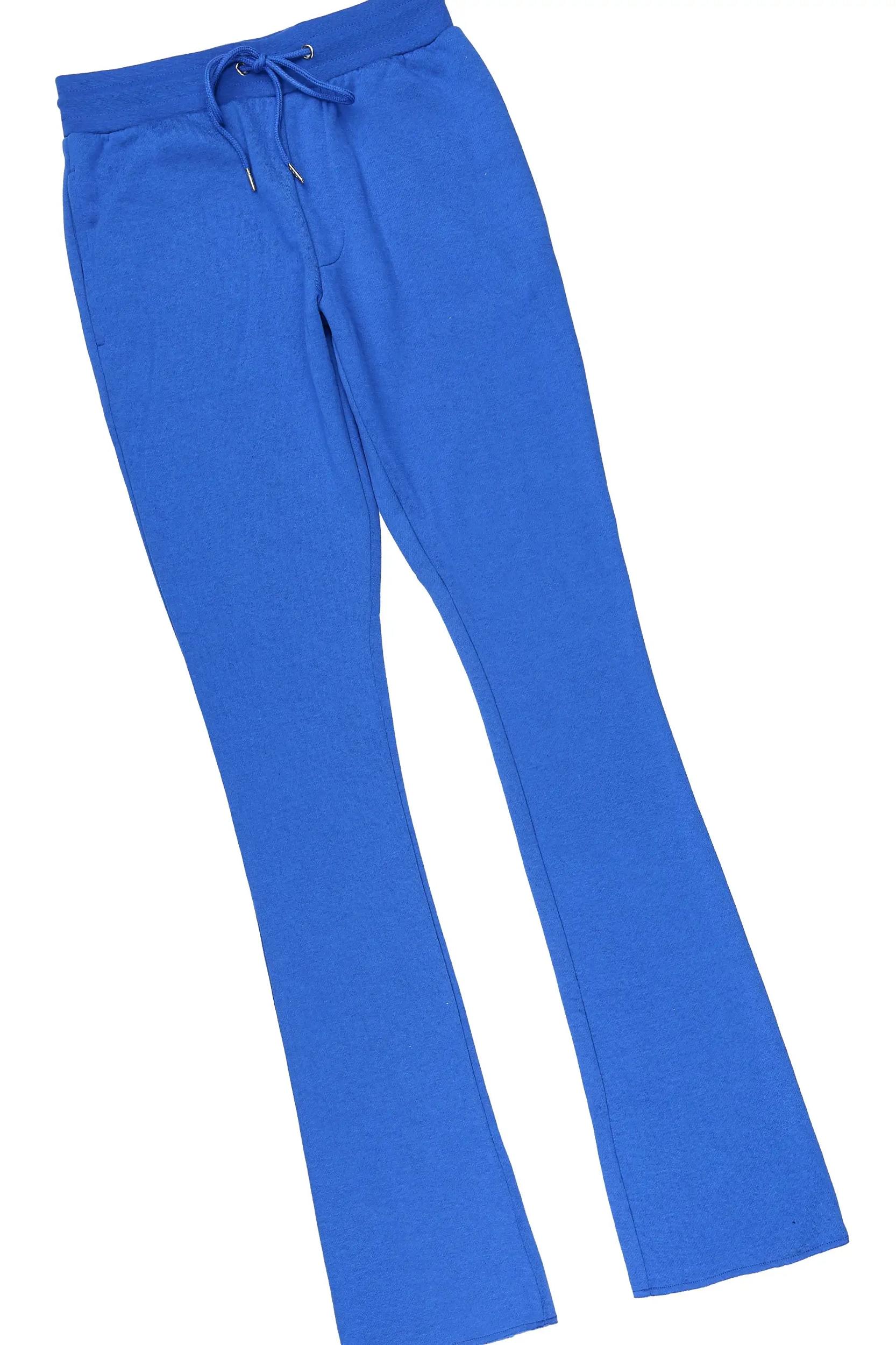 Rayray 2.0 White/Royal Blue T-Shirt/ Relaxed Track Set Male Product Image