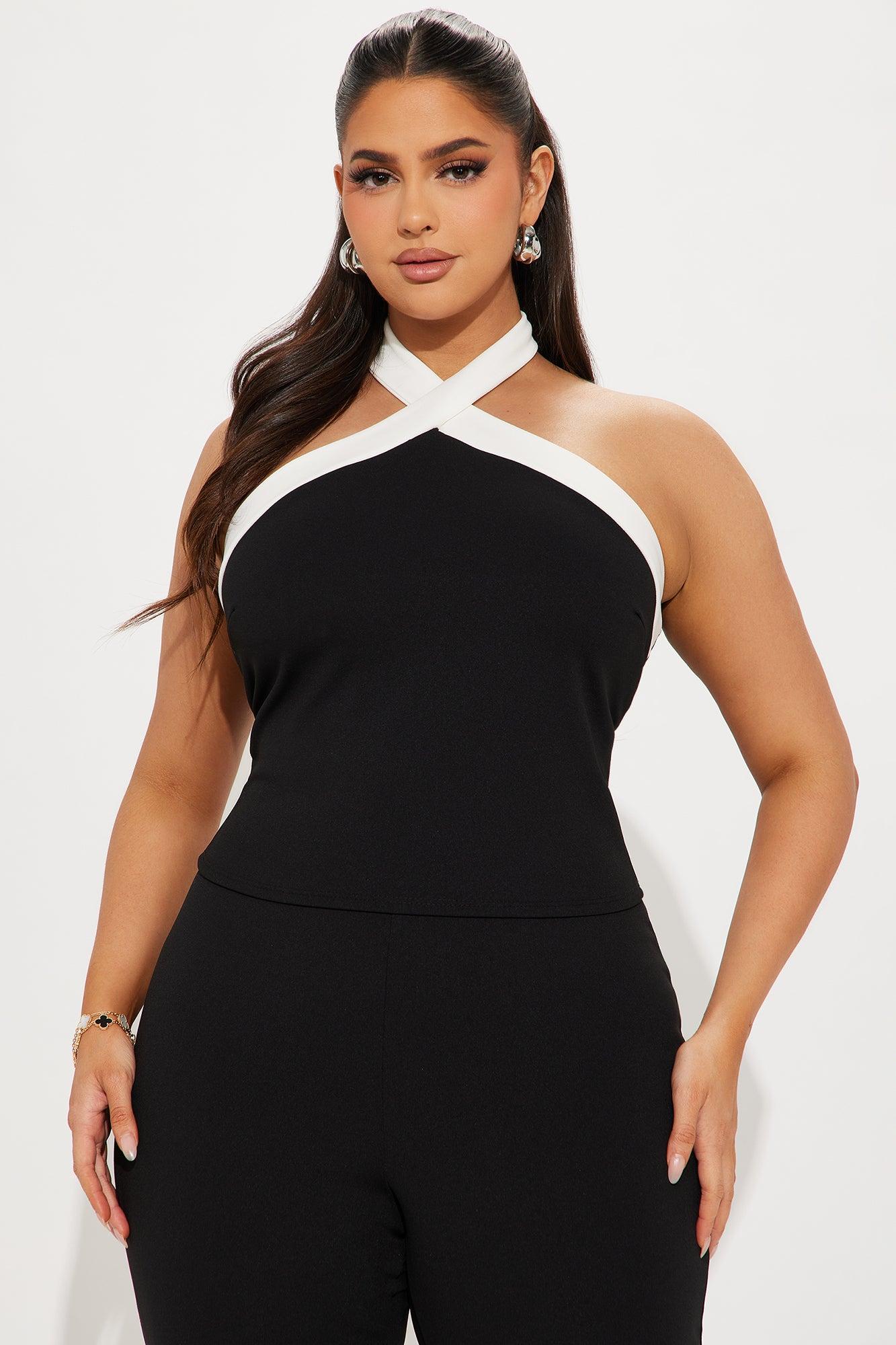 Daya Halter Pant Set  - Black Product Image