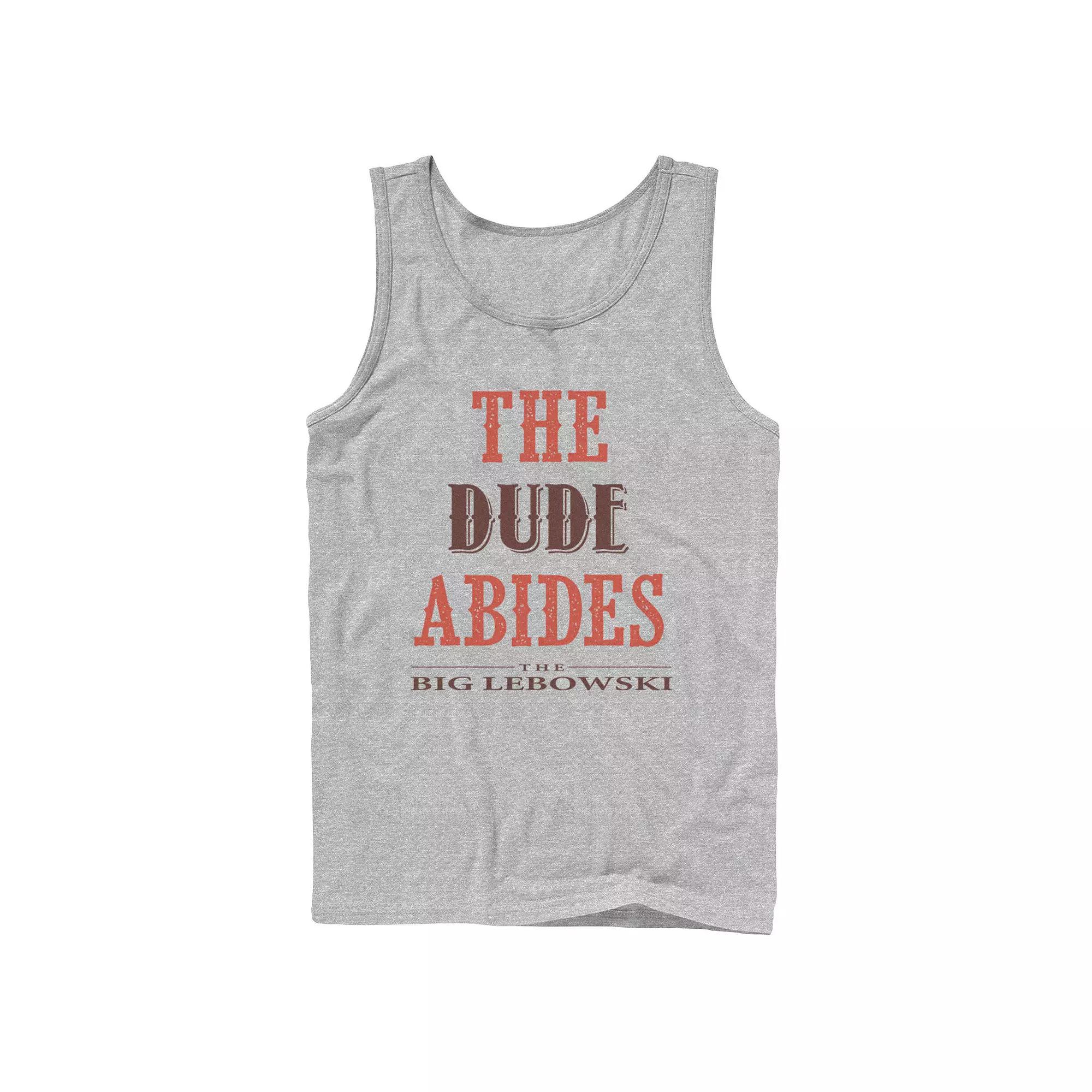 Men's Big Lebowski The Dude Abides Tank Top,  Product Image