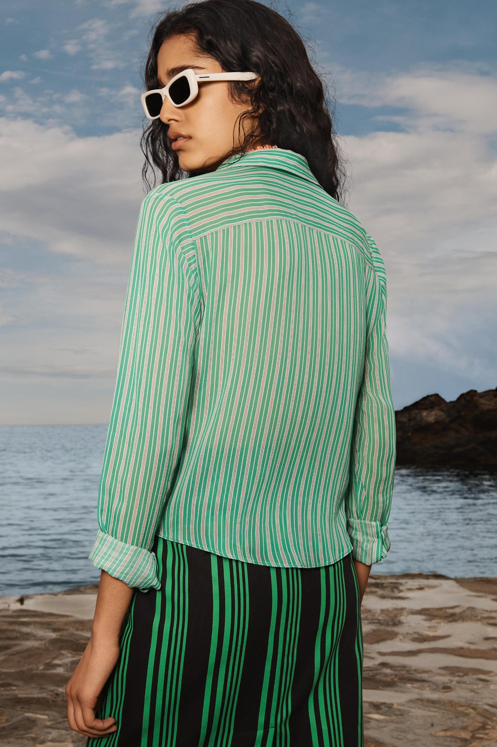 STRIPED STRAIGHT SKIRT LIMITED EDITION Product Image