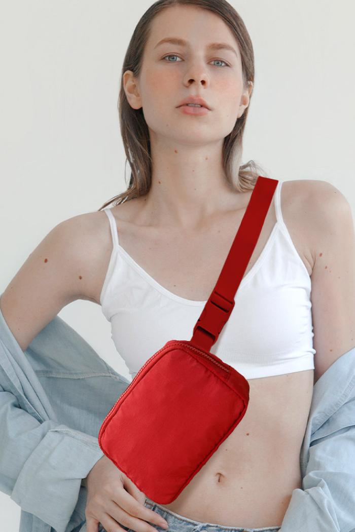 Solid Nylon Sling Bag / Fanny Pack / Belt Bag Product Image