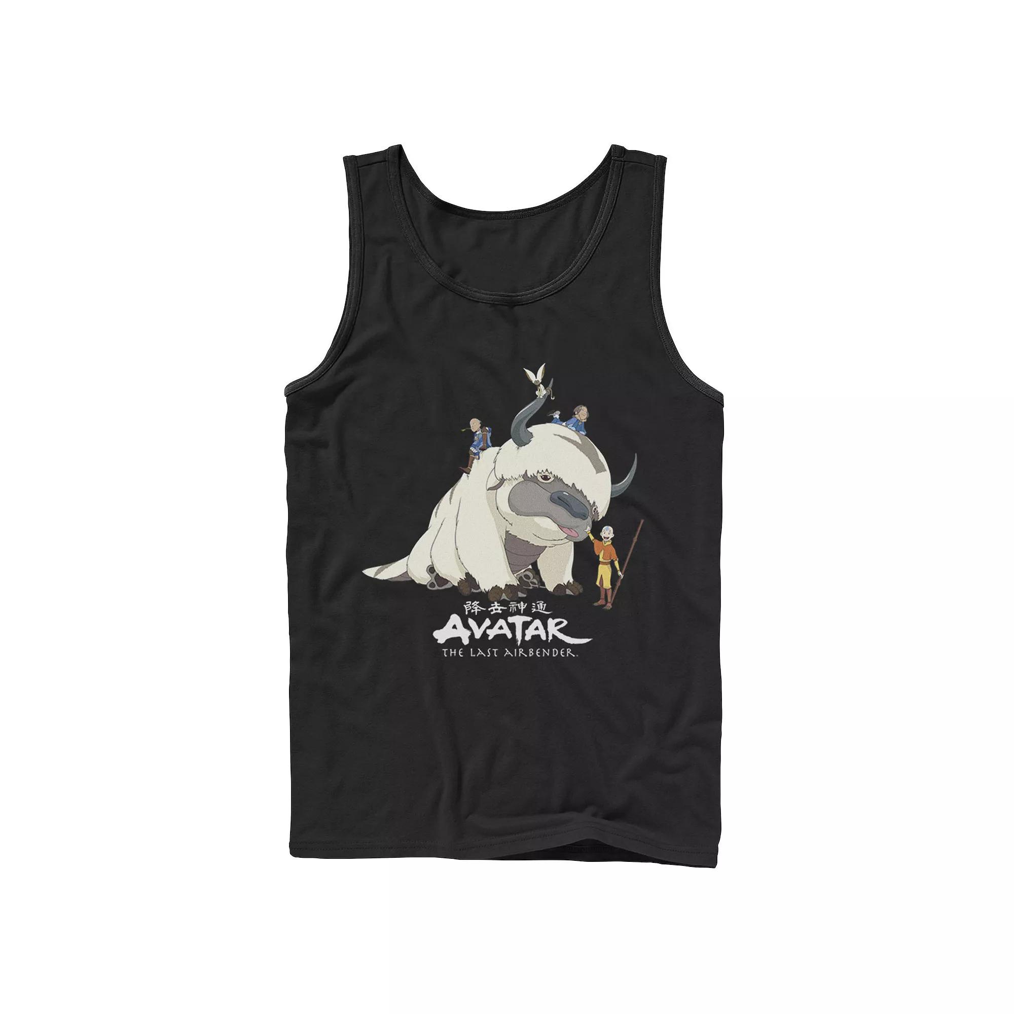 Men's Avatar: The Last Airbender Appa Group Shot Logo Tank Top,  Product Image