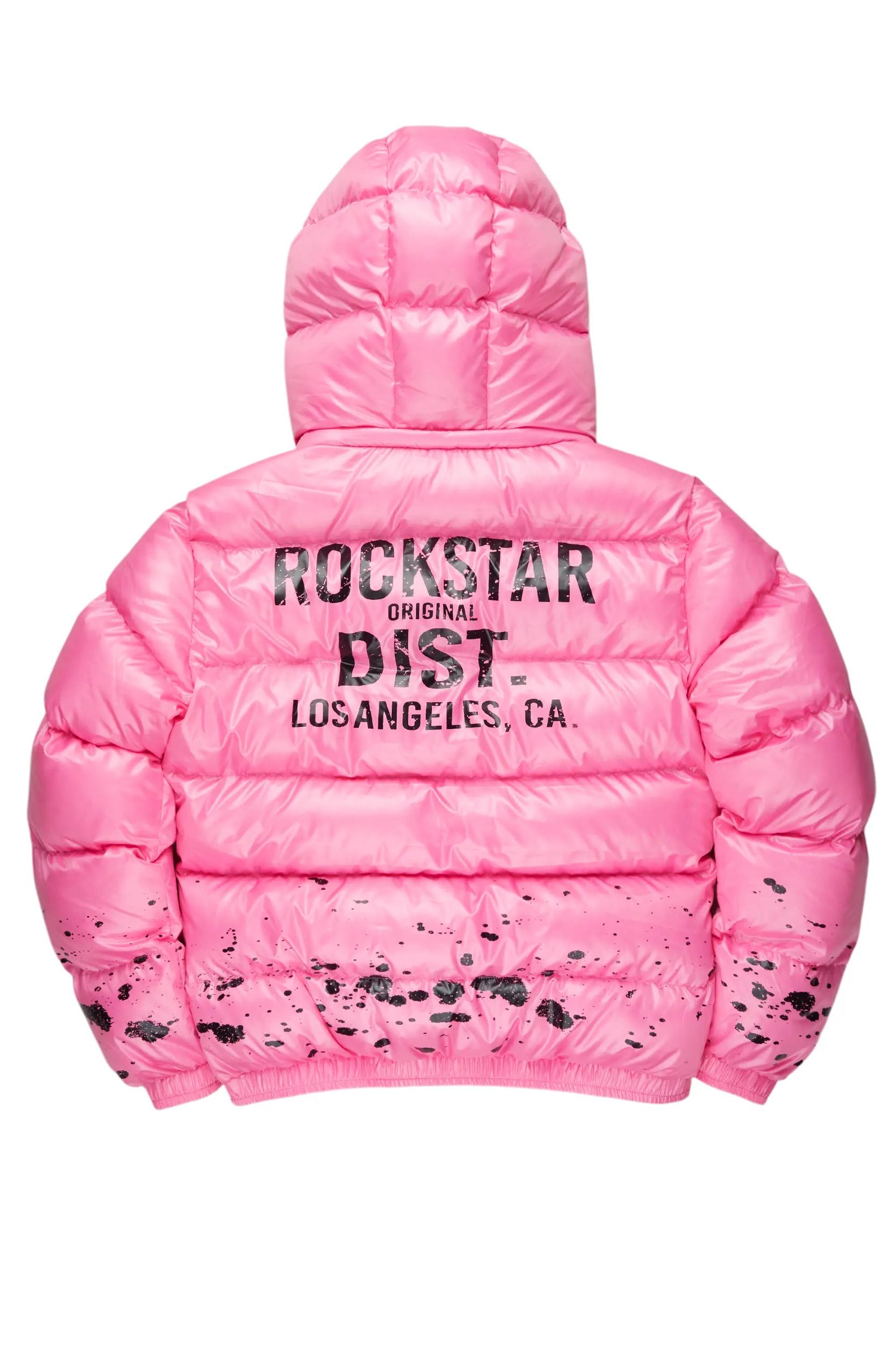 Art Dist. 2.0 Pink Puffer Jacket Female Product Image