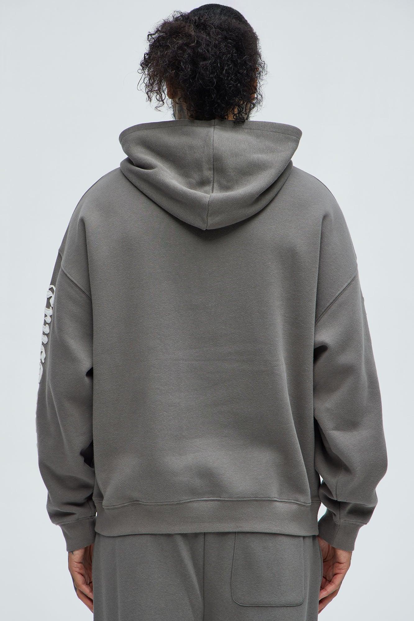 Tyson Trust Issues Oversized Hoodie - Grey Product Image