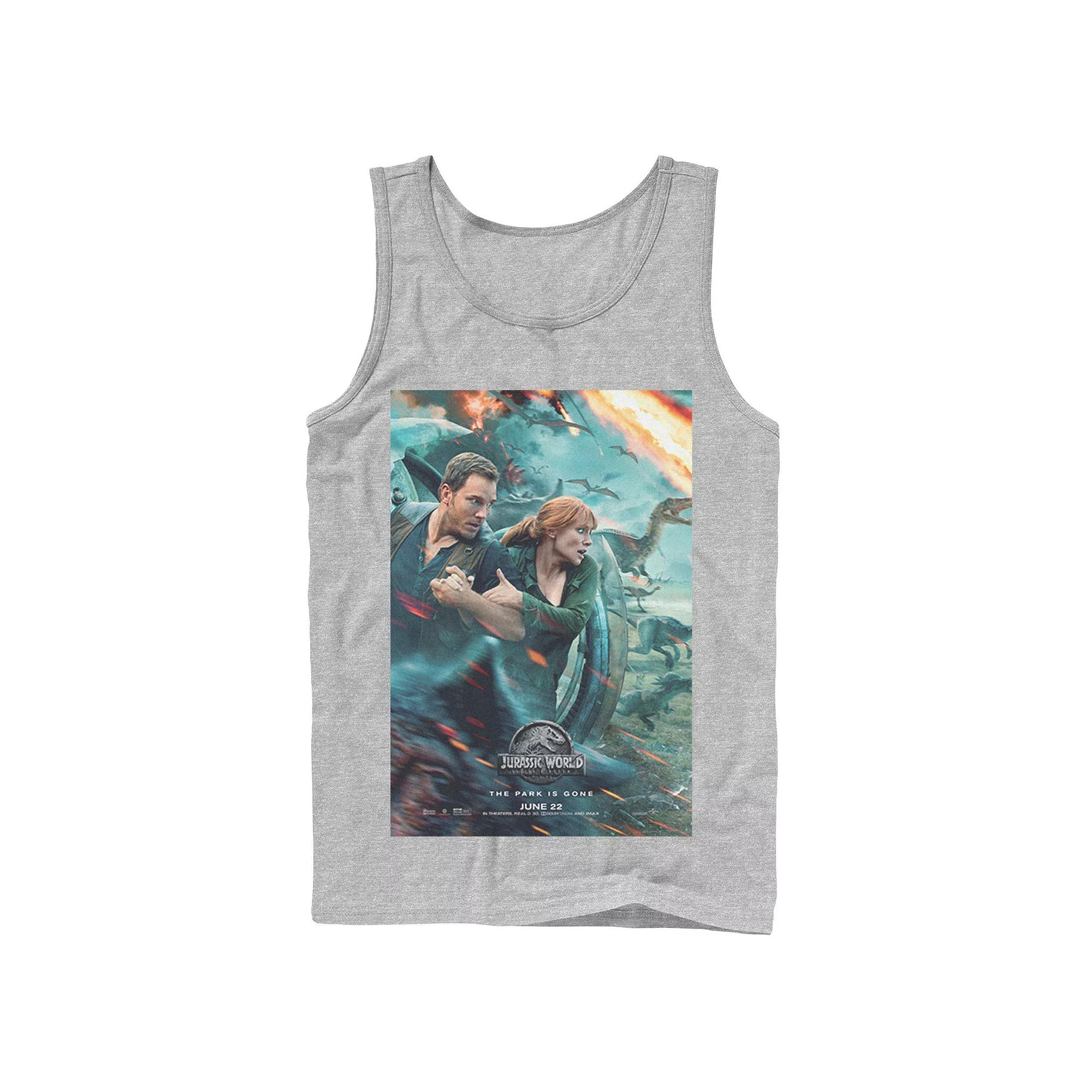 Men's Jurassic World Two Owen Claire Movie Poster Tank Top,  Product Image