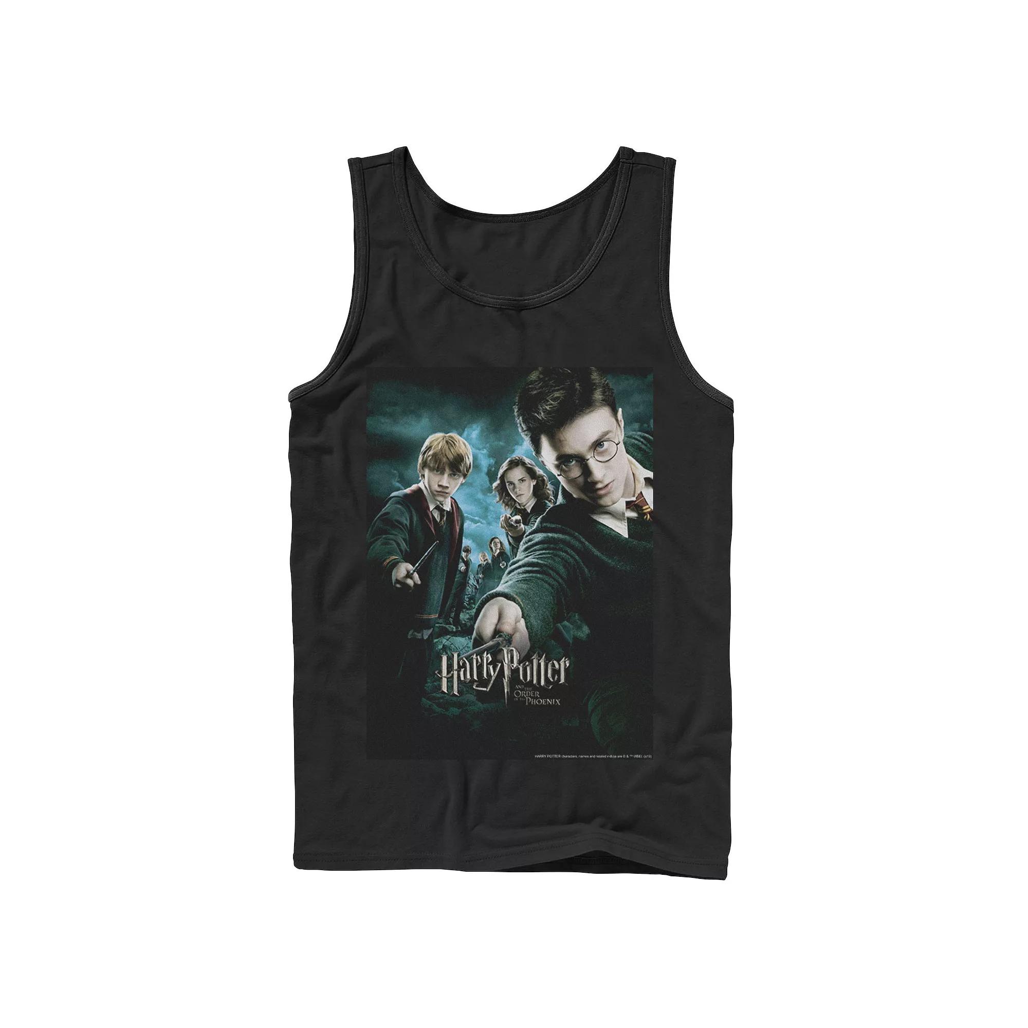 Men's Harry Potter Order Of The Phoenix Wands Drawn Poster Graphic Tank Top,  Product Image
