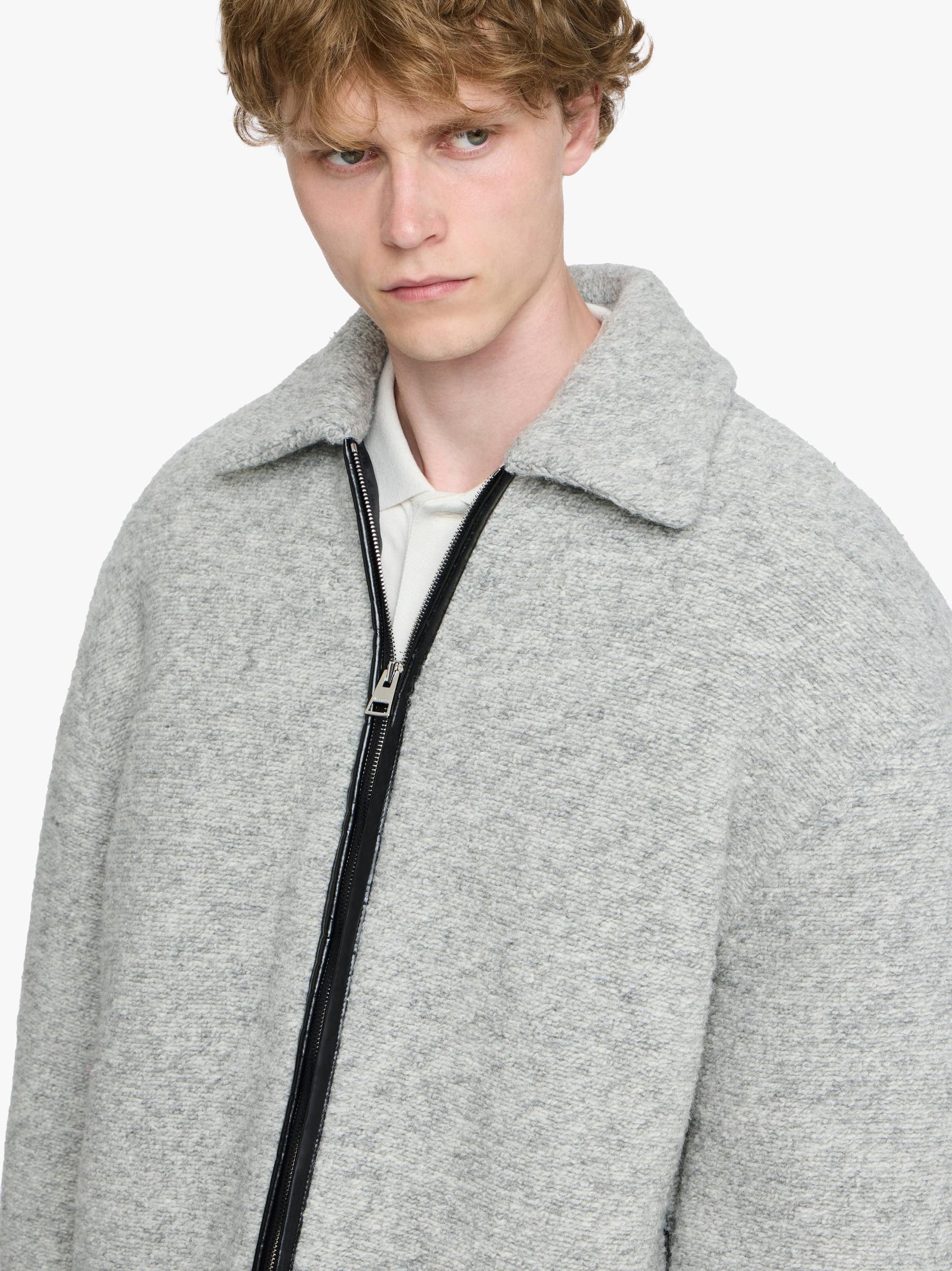 CONTRAST TRIM CASUAL JACKET Product Image