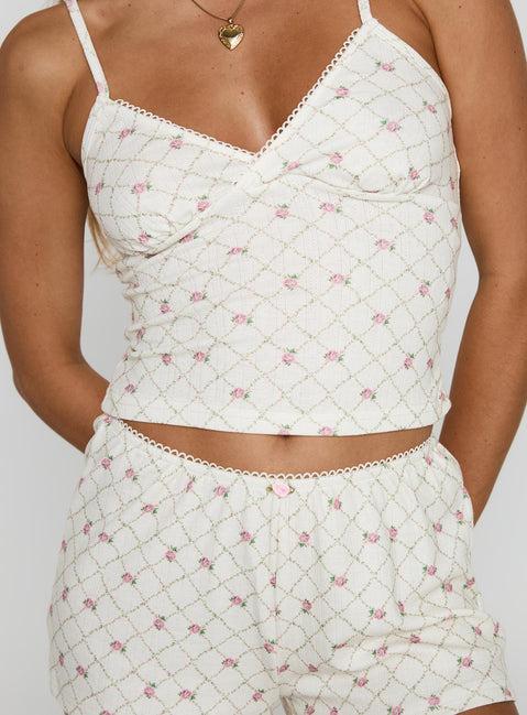 So Dreamy Sleep Set Pink Floral Product Image