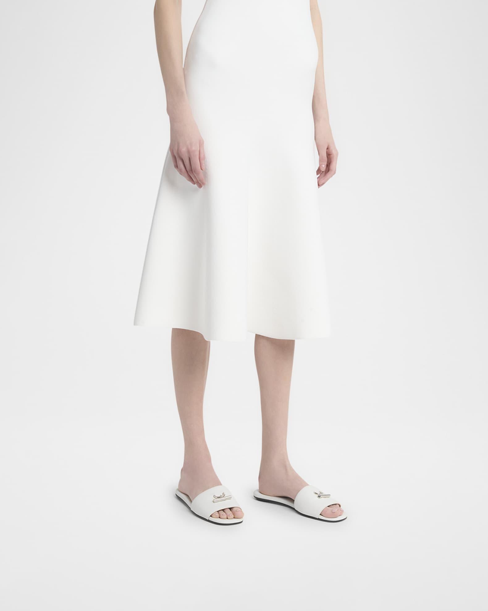 Leather Cross-Bar Slide Sandals Product Image