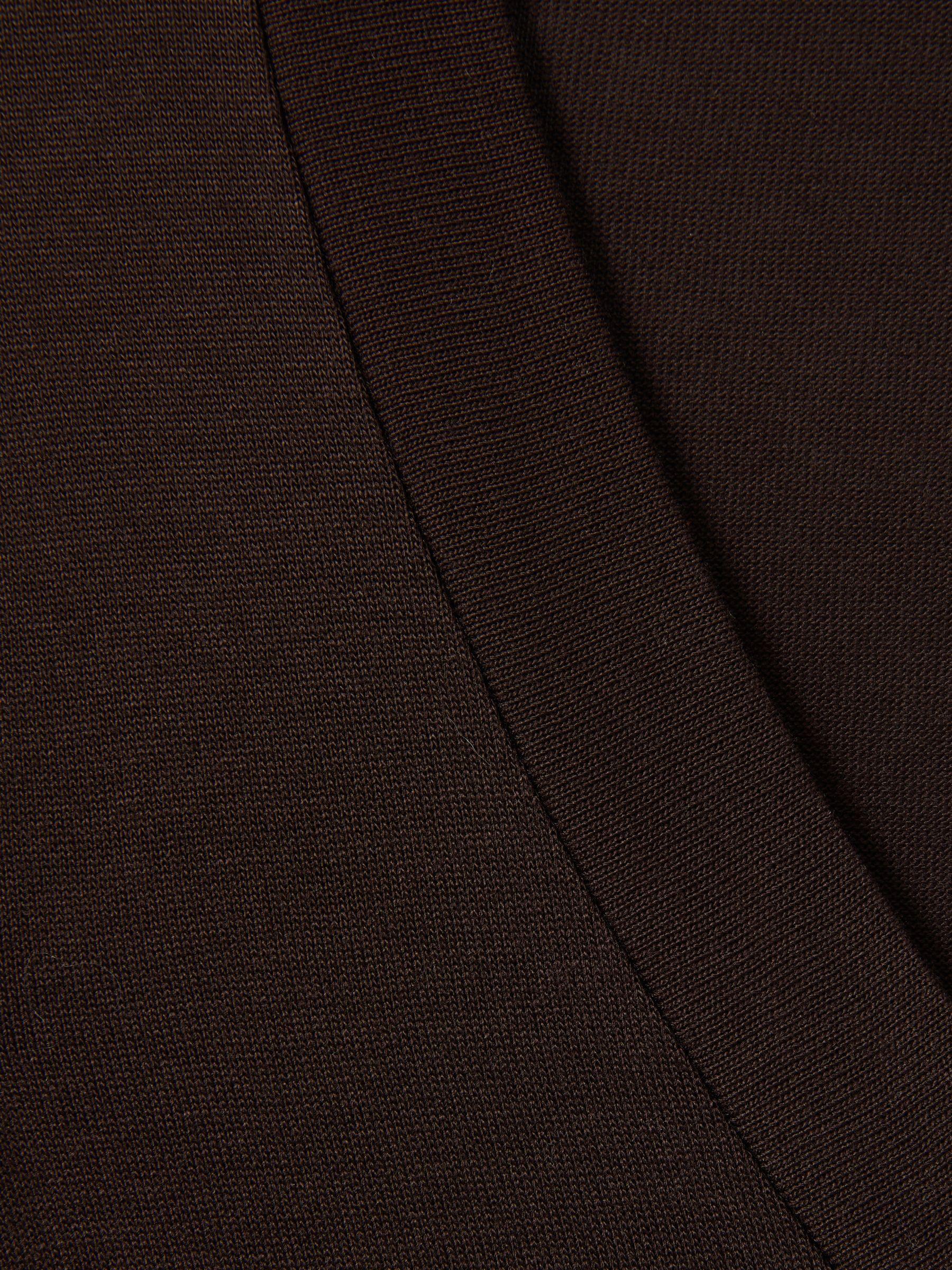 Jersey V-Neck Top in Chocolate Product Image