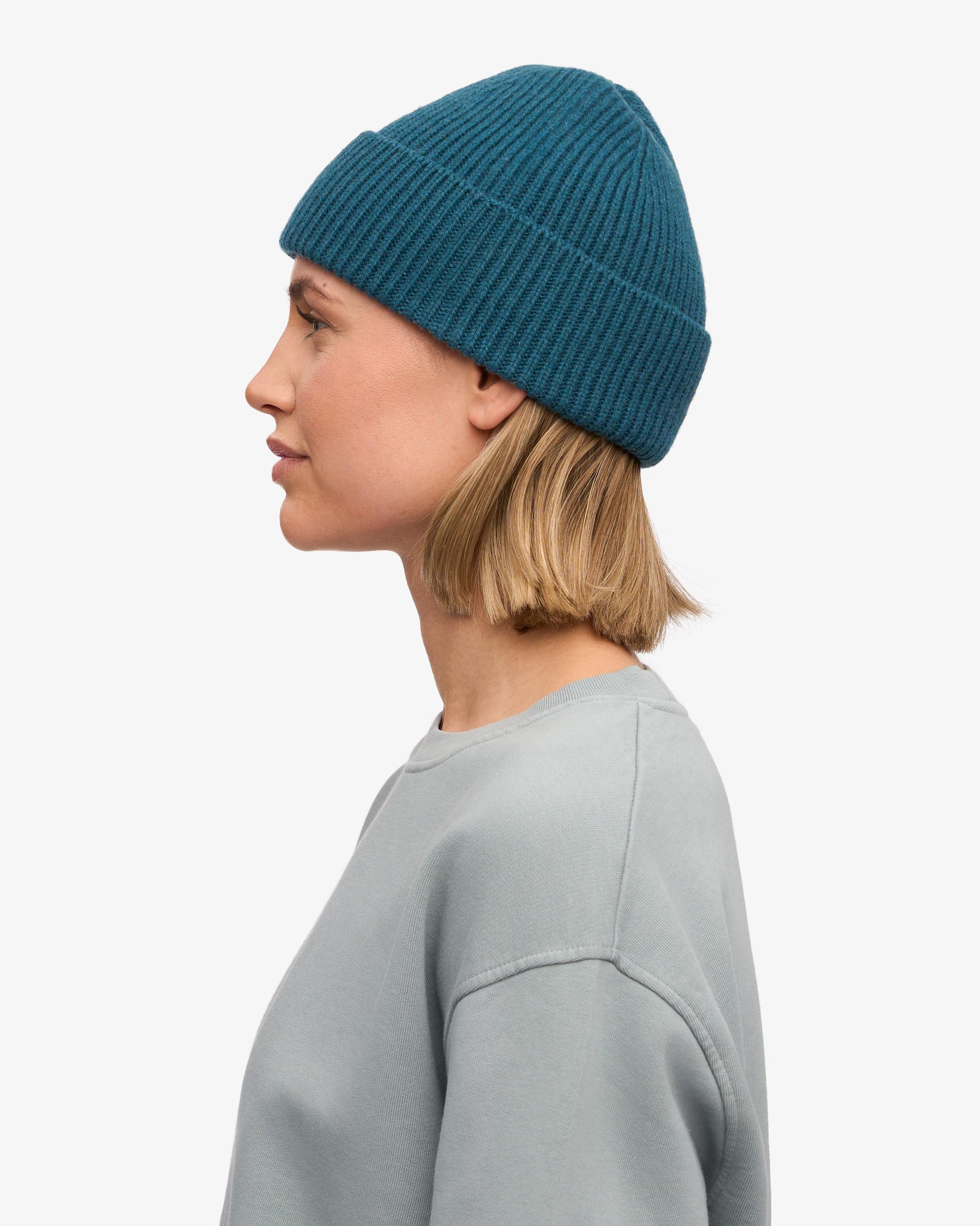 Merino Wool Beanie - Ocean Green Product Image