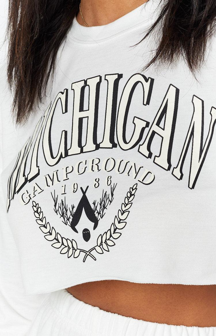 Michigan Camp Two Piece Lounge Set White Product Image