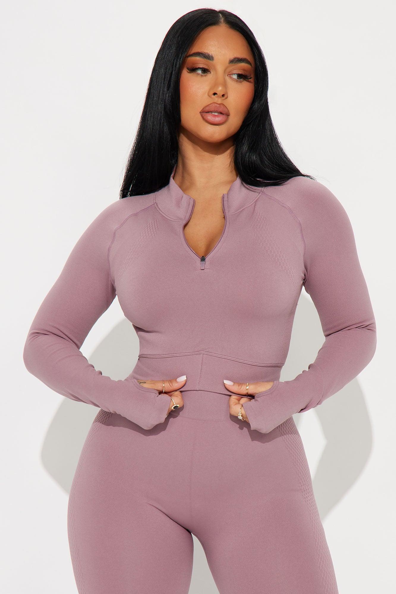 Cool Breeze Active Top - Mauve Product Image