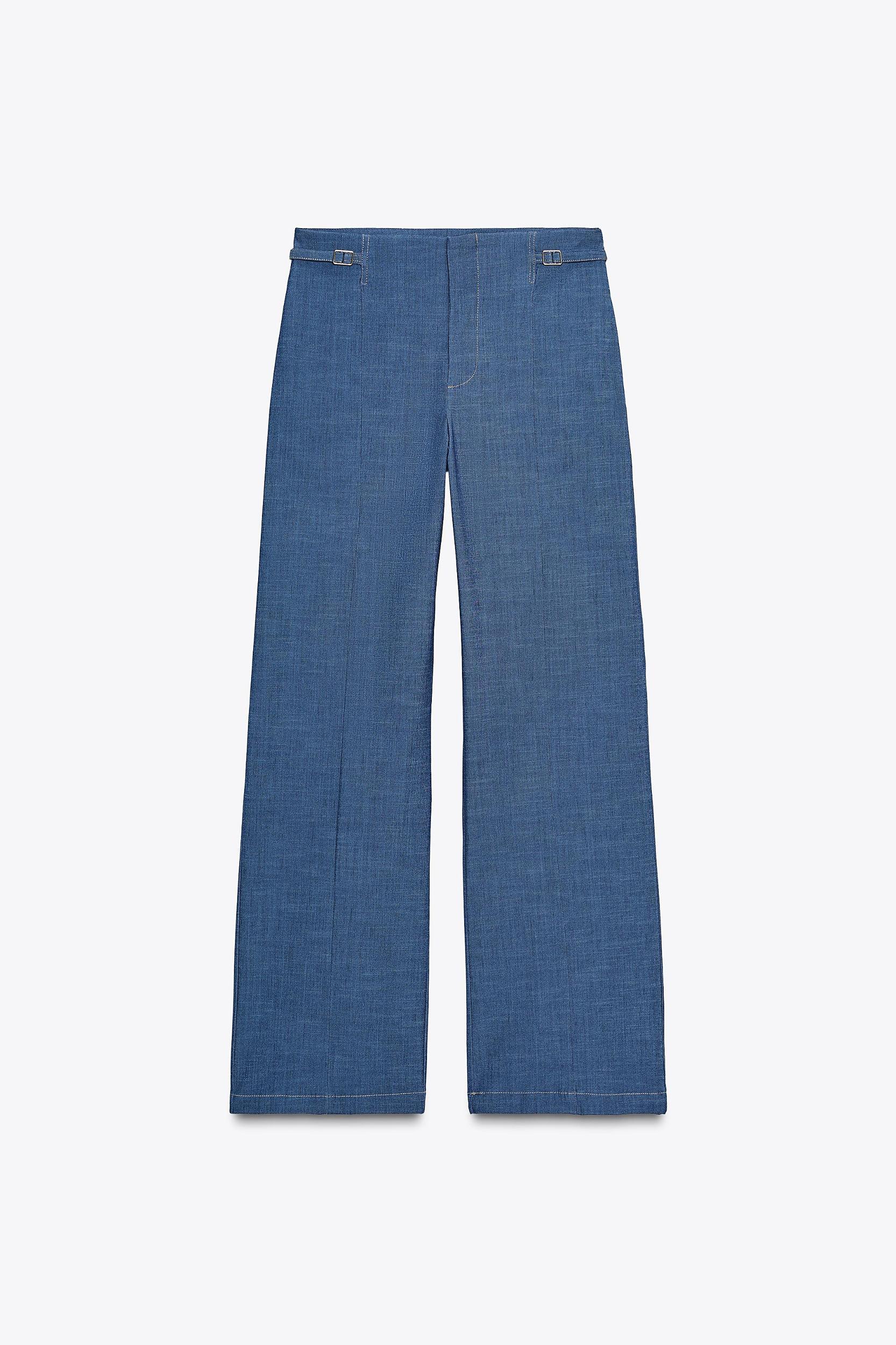 WIDE LEG PANTS WITH LOOPS Product Image