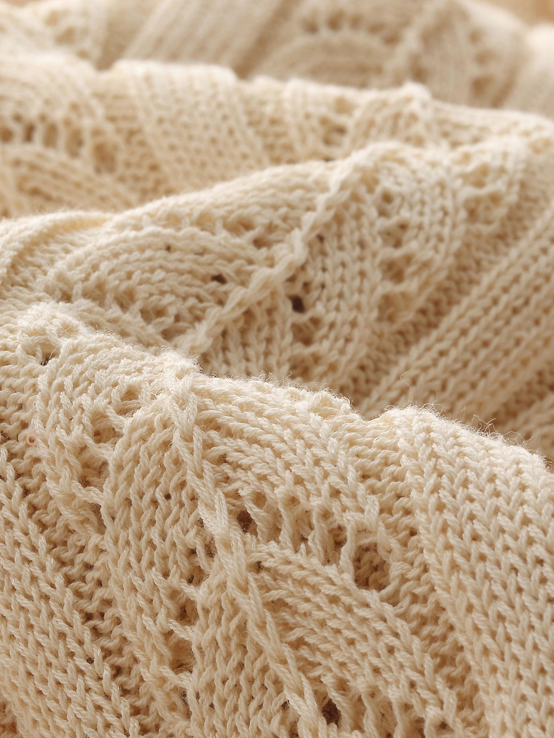 Stretch Sequins Women Knit Maxi Vest Dress With Slip Dress Product Image