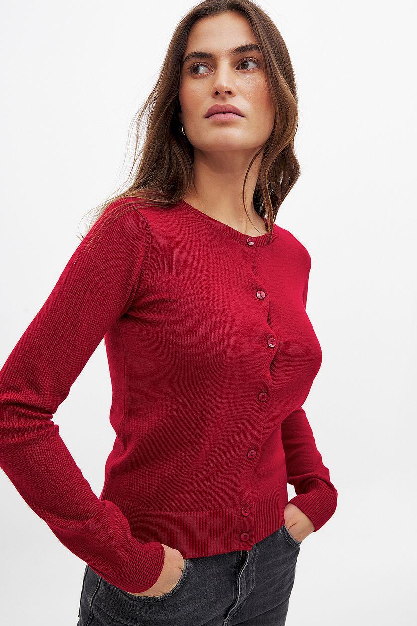 Knitted Button Detail Cardigan Product Image